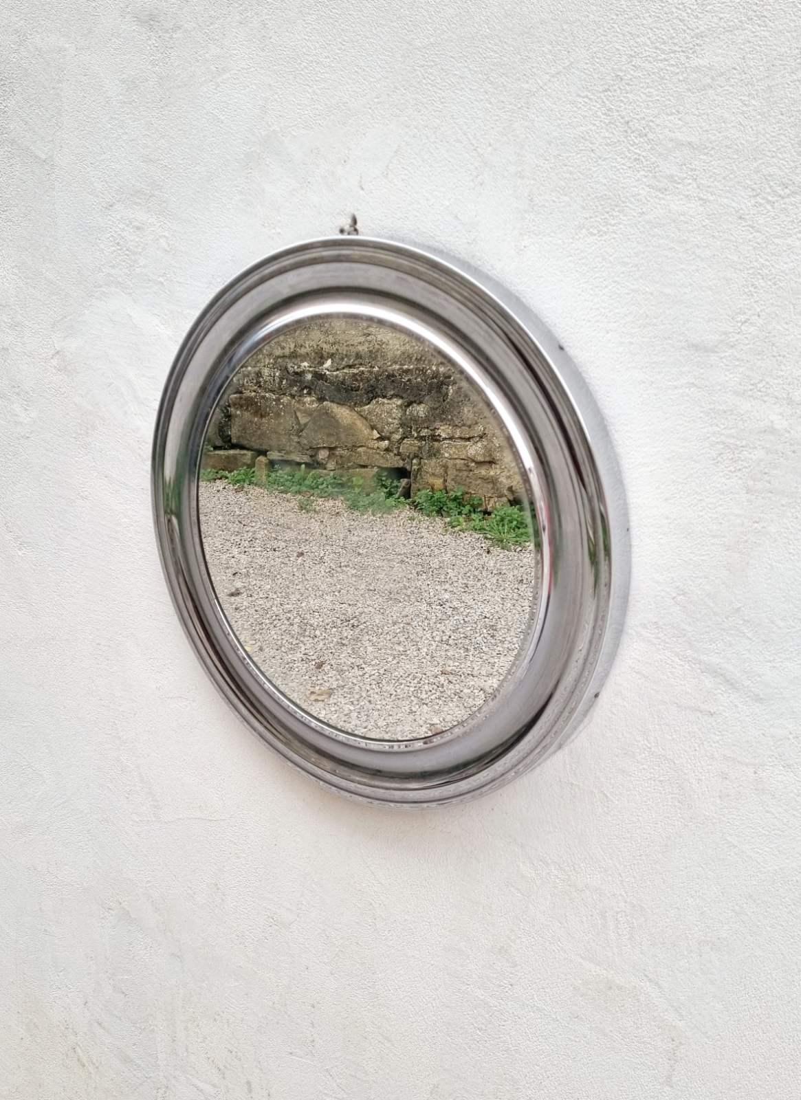 Narciso Round Wall Mirror, Design by Sergio Mazza for Artemide, Italy 70s In Good Condition For Sale In Lucija, SI
