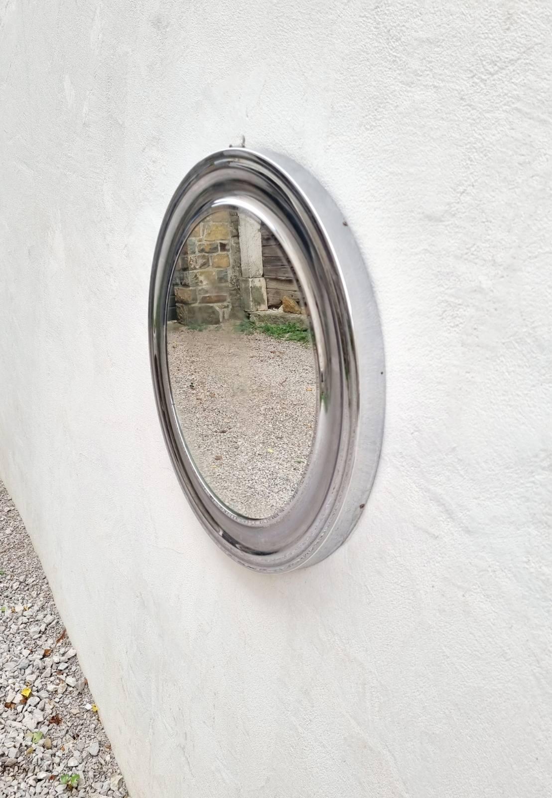 Narciso Round Wall Mirror, Design by Sergio Mazza for Artemide, Italy 70s For Sale 1