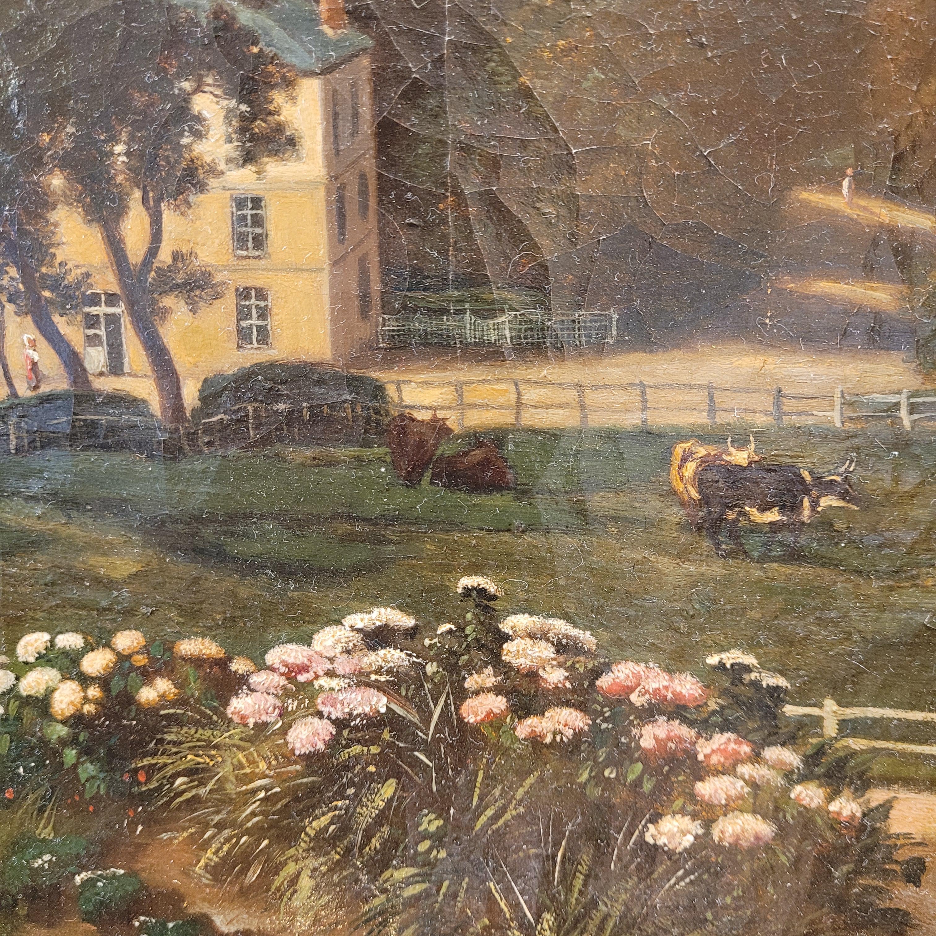 Französischer Orientalist Öl auf Leinwand, Narcisse Berchere Landscape im Angebot 14