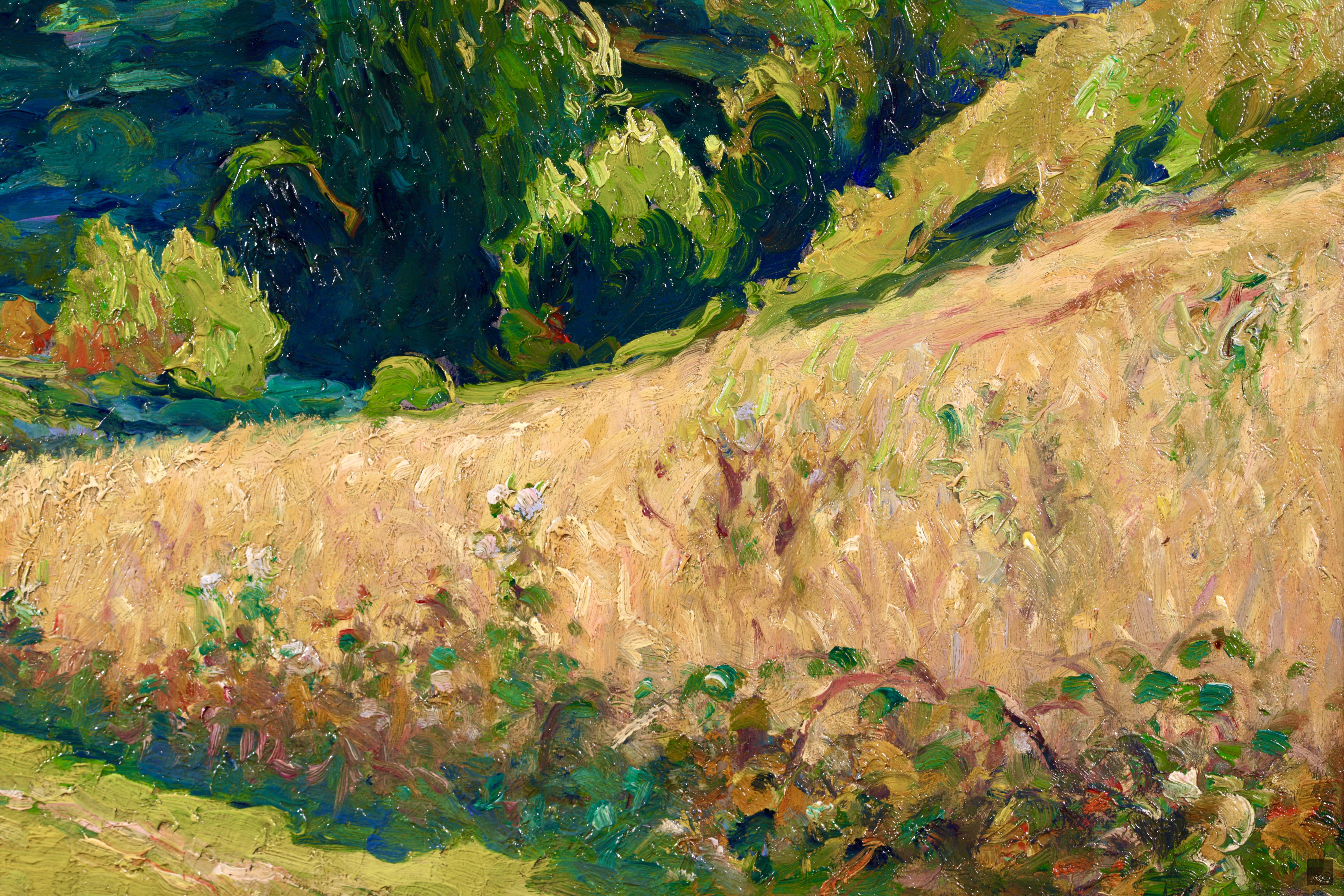 La Vallee D'Antifer - Post Impressionist Oil, Landscape by Narcisse Guilbert 4