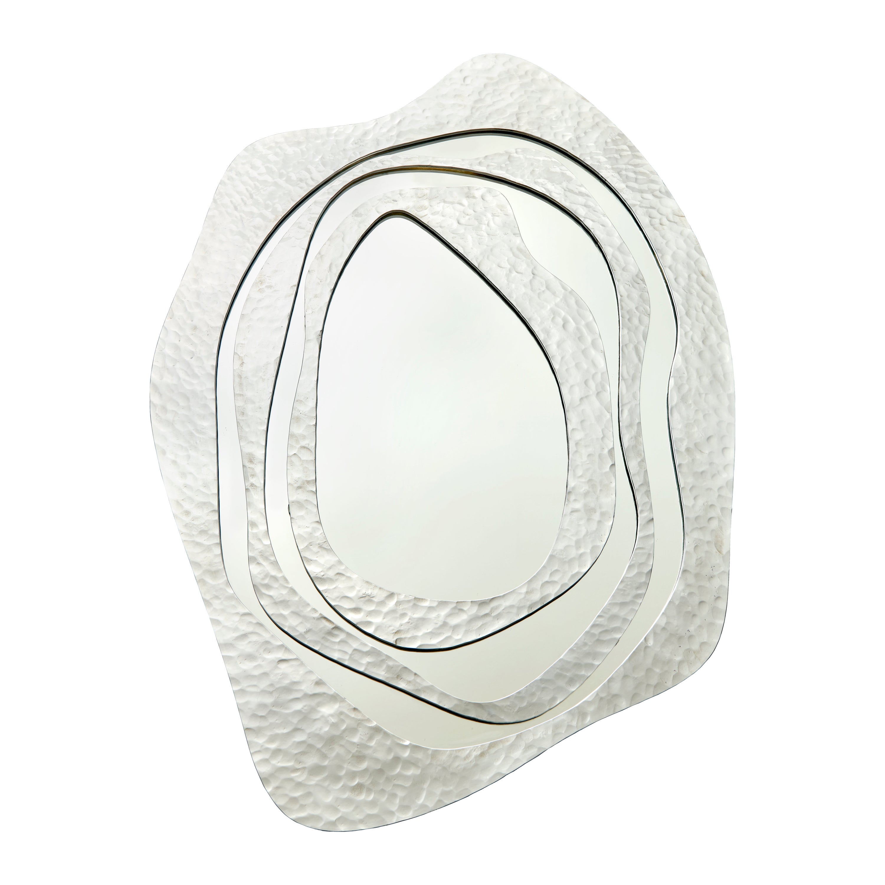 Miroir Narcisse par Emilie Lemardeley, 21ème siècle, Métal Hammé