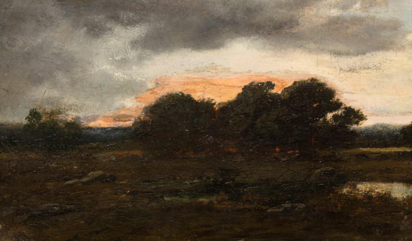 Twilight, oil on canvas by Narcisse-Virgile Diaz de la Pena (1807 - 1876) For Sale 8