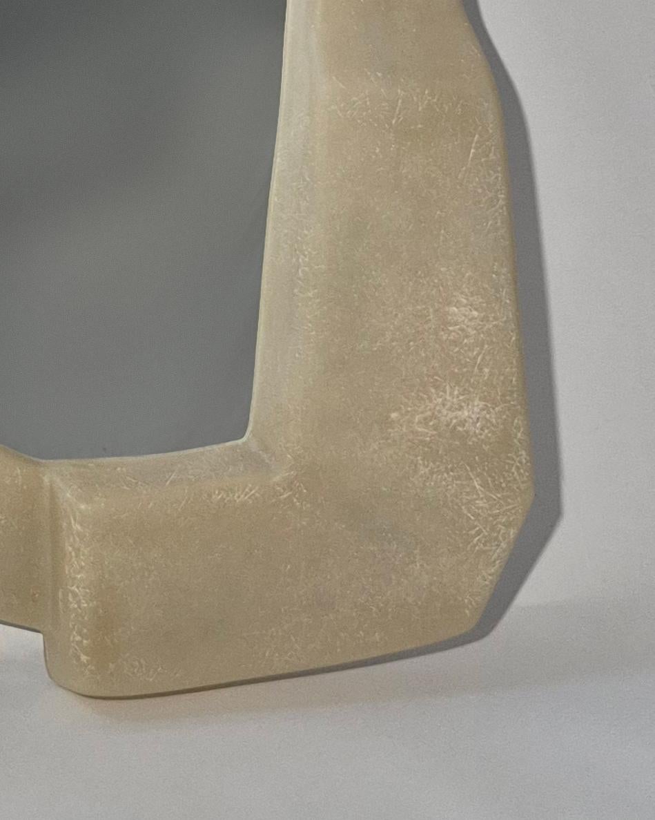 Brutalisme Miroir mural Narcissi en citrine brute, fabriqué à la main en Suède par VAVA Objects en vente