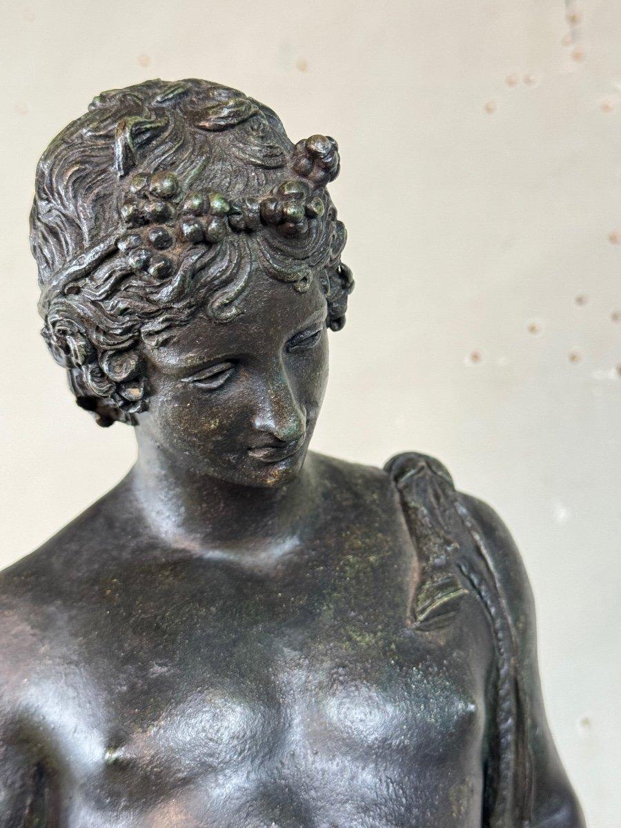 Narcissus, Bronze Excavated Black Patina For Sale 4