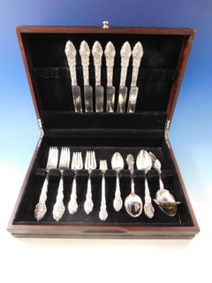 Narcissus by Unger Bros Sterling Silver Flatware Set for 6 Service 39 Pcs Dinner