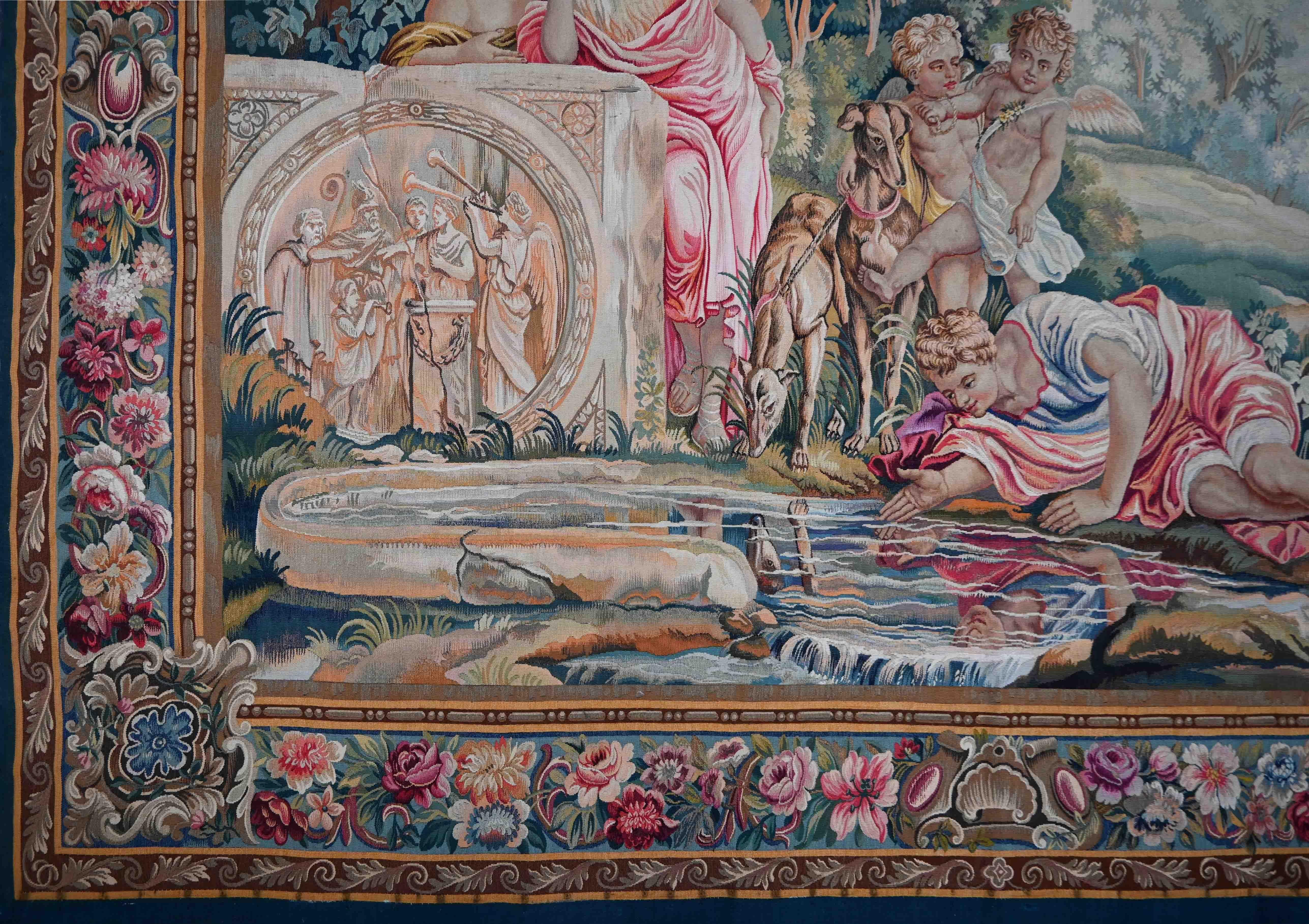 Narciso che guarda se stesso nell'acqua, arazzo della manifattura di Beauvais - N 1546 in vendita 1