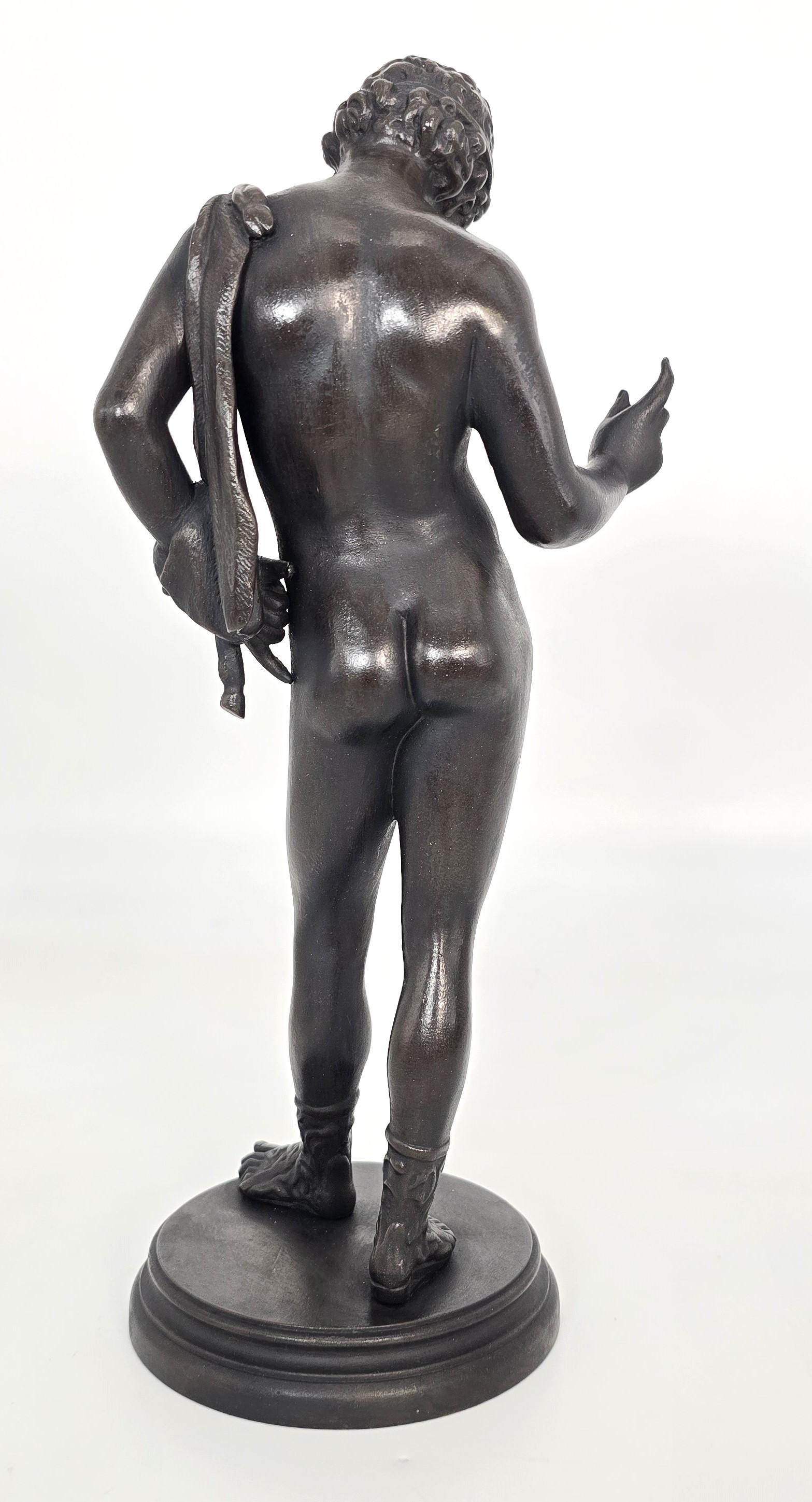 Moulage Narcisse, sculpture en bronze italienne de grand tour vers 1890 en vente