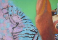 "Torres matinales" Autorretrato figurativo contemporáneo