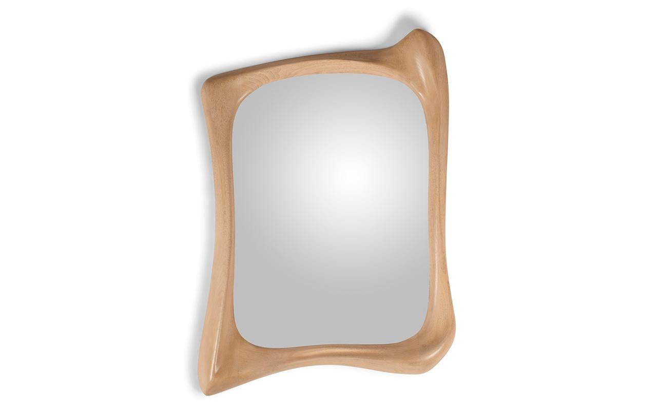 XXIe siècle et contemporain Miroir mural Narcisse, teinté Wood Wood, bois de frêne par Amorph en vente