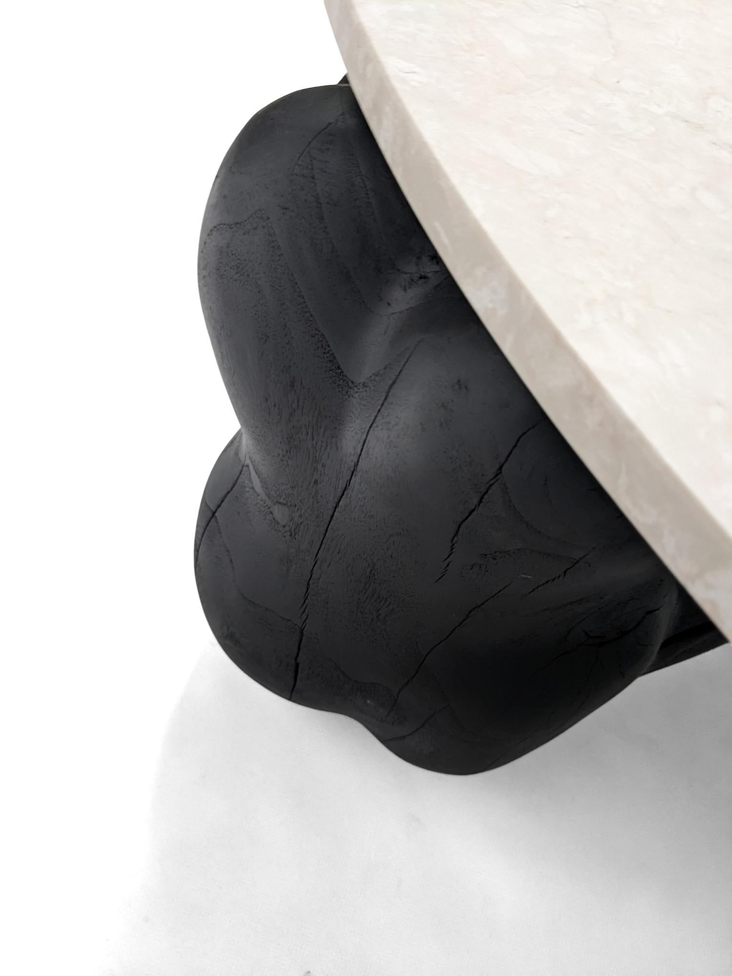 Spanish Narco Teak Collection Centre Table Round by AMBER x IÑIGO CALLEJA For Sale