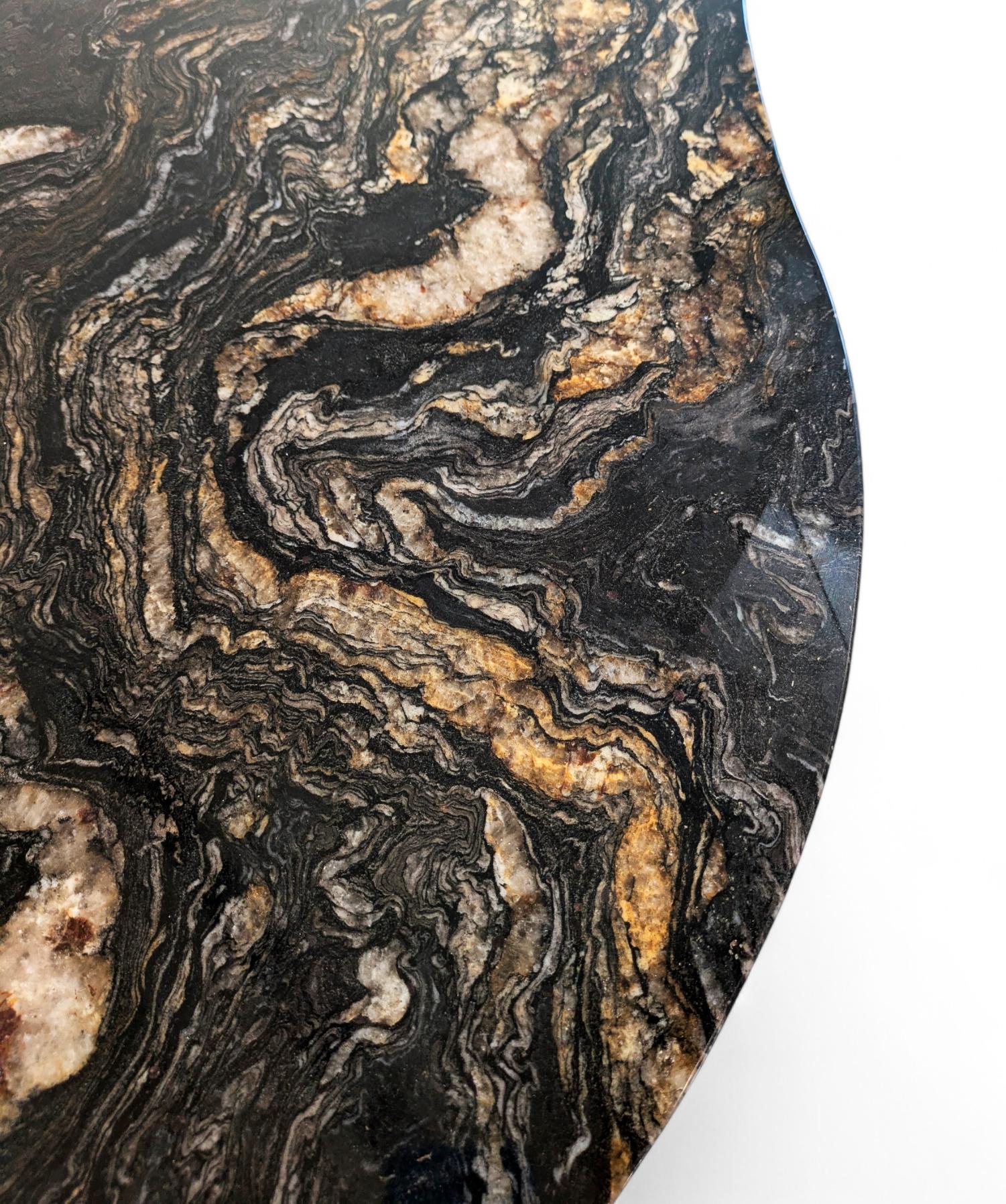 Narco Teak Collection Dining Table Pebble by AMBER x IÑIGO CALLEJA In New Condition For Sale In Geneve, CH