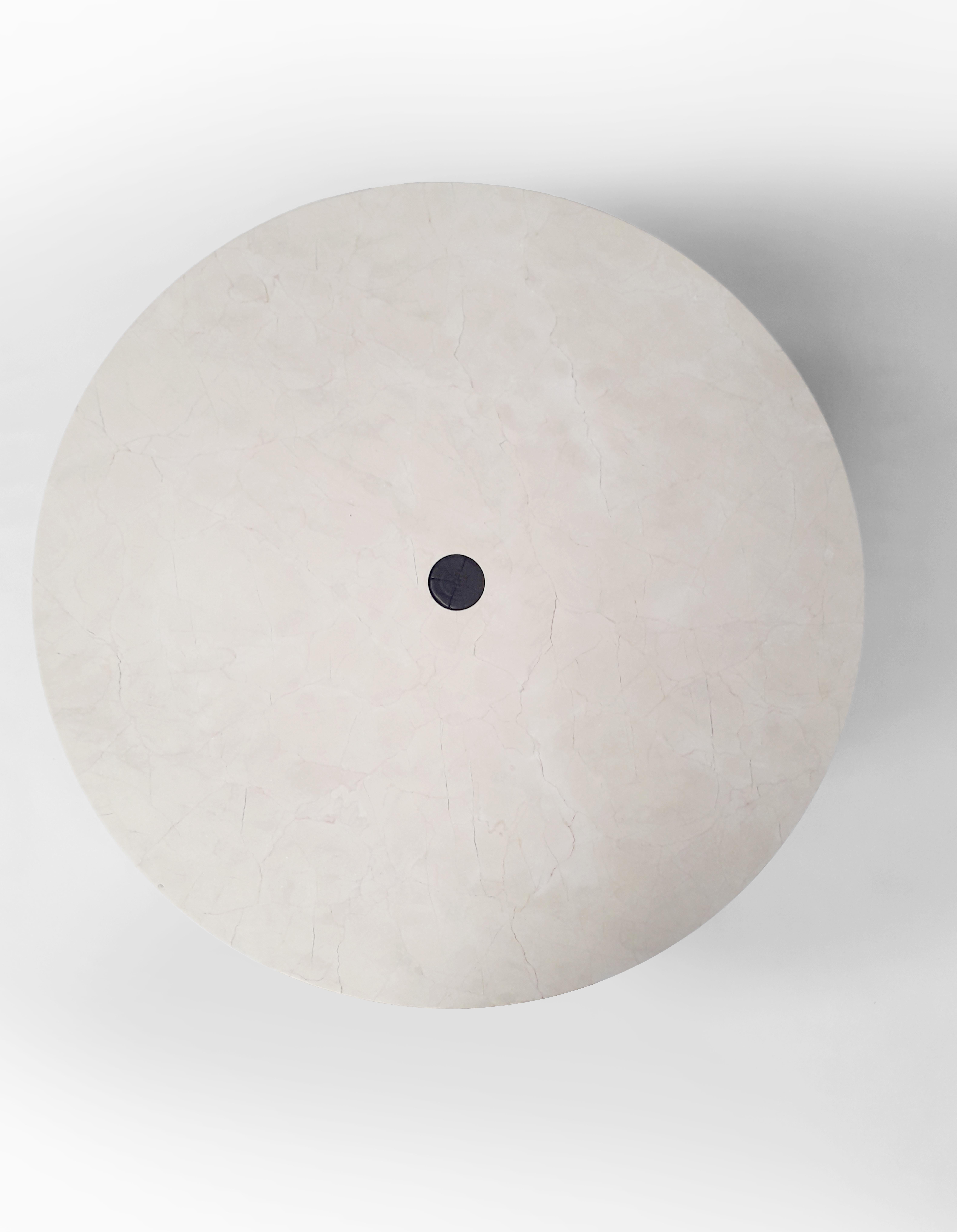 Post-Modern Narco Teak Collection Dining Table Round by AMBER x IÑIGO CALLEJA For Sale
