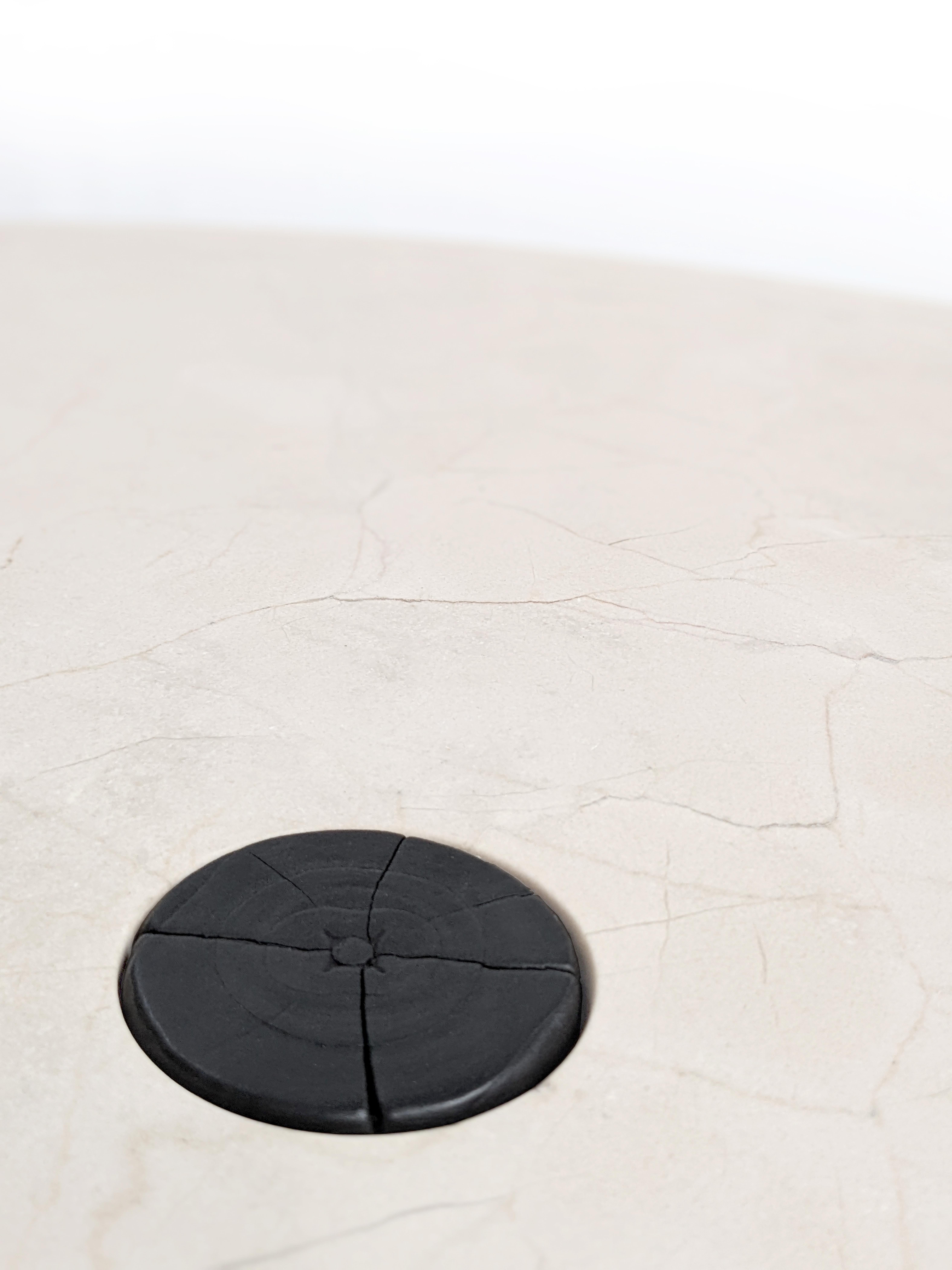 Spanish Narco Teak Collection Dining Table Round by AMBER x IÑIGO CALLEJA For Sale