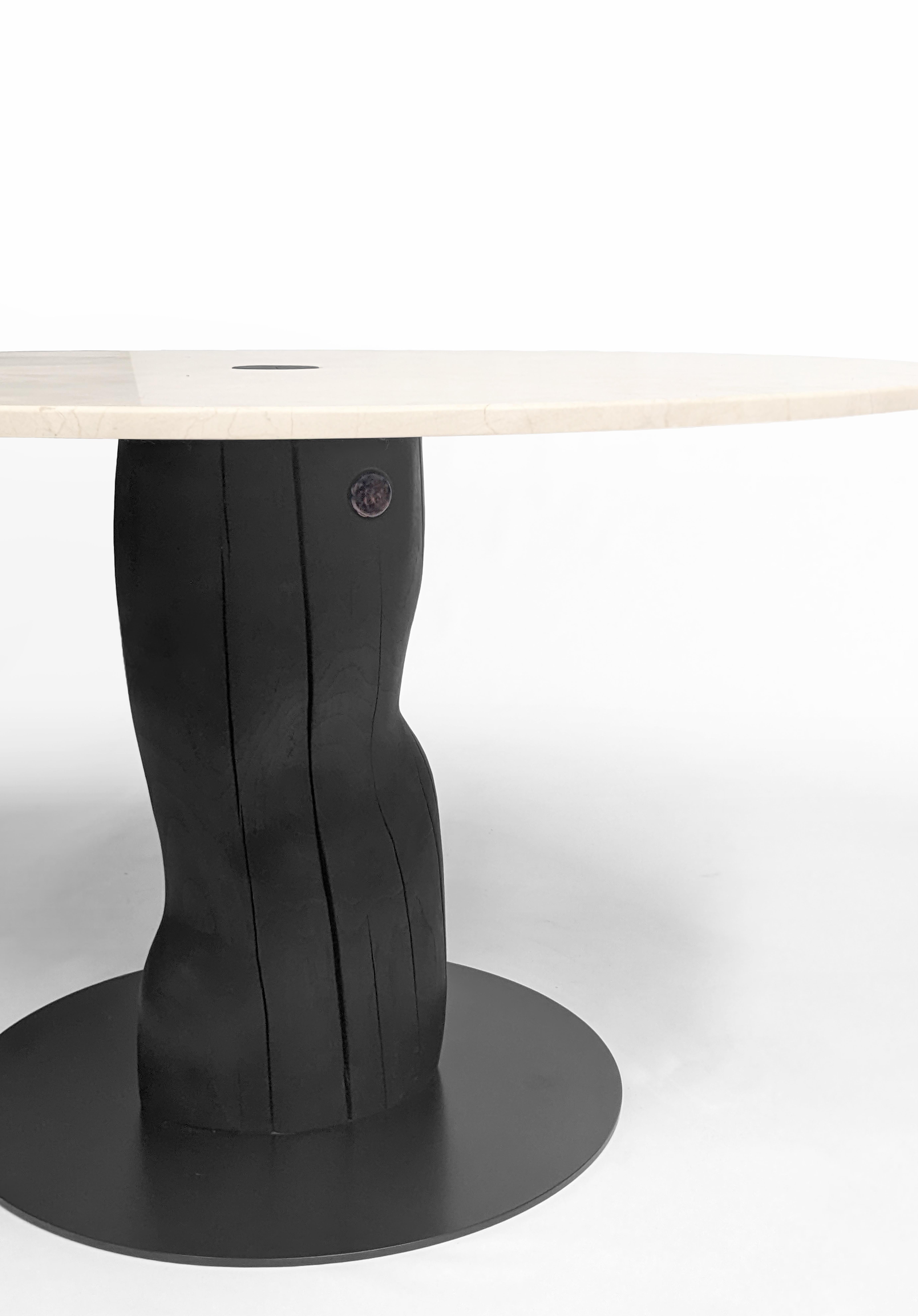 Narco Teak Collection Dining Table Round by AMBER x IÑIGO CALLEJA In New Condition For Sale In Geneve, CH