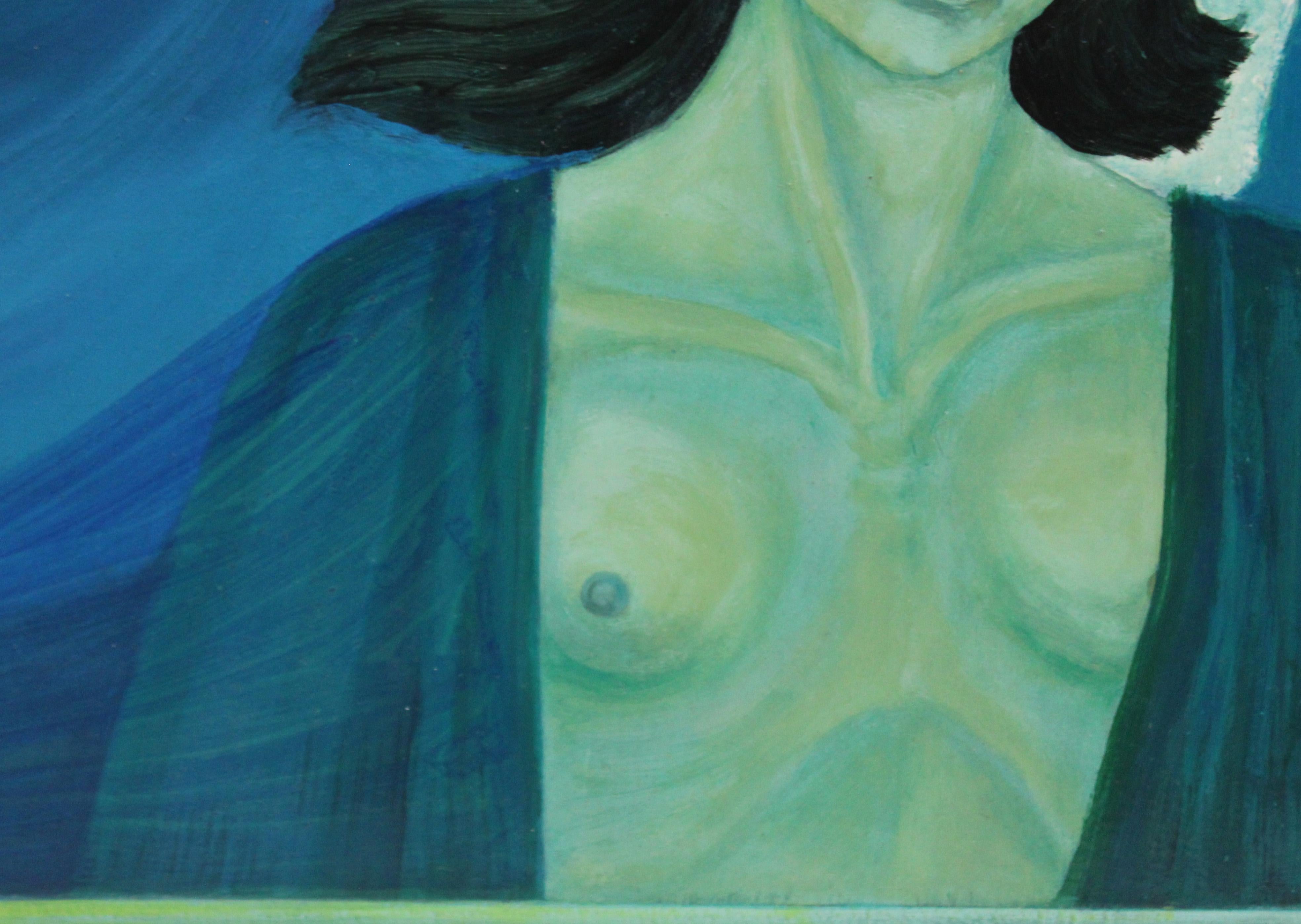 L'œuvre est fixée par l'artiste dans la partie inférieure.

Se presenta sin enmarcar

L'état de l'œuvre est bon

Dimensions de l'objet : 55 cm de hauteur x 46 cm de
