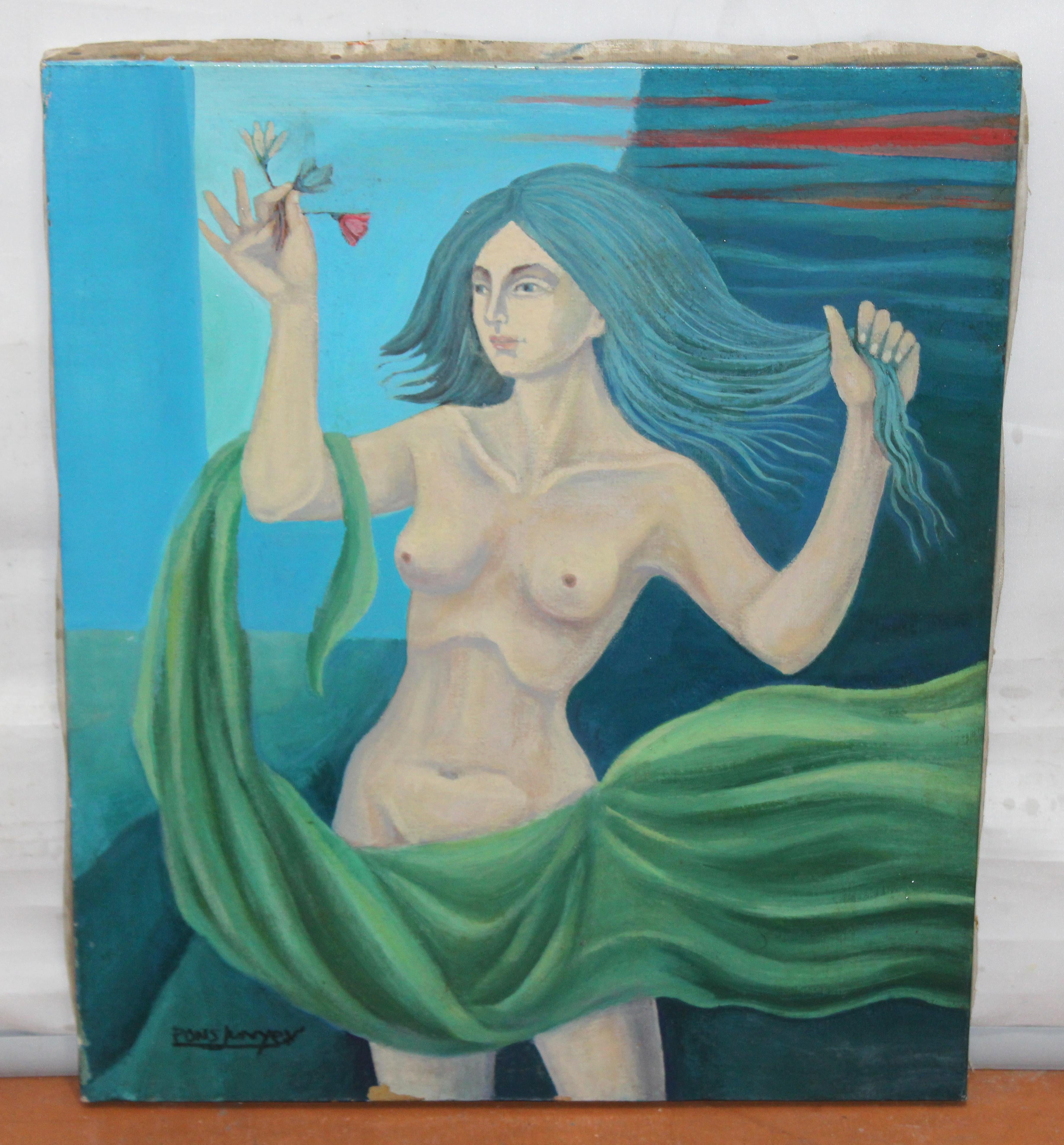 Óleo sobre tela - Primavera - Painting de Narcís Pons Junyer