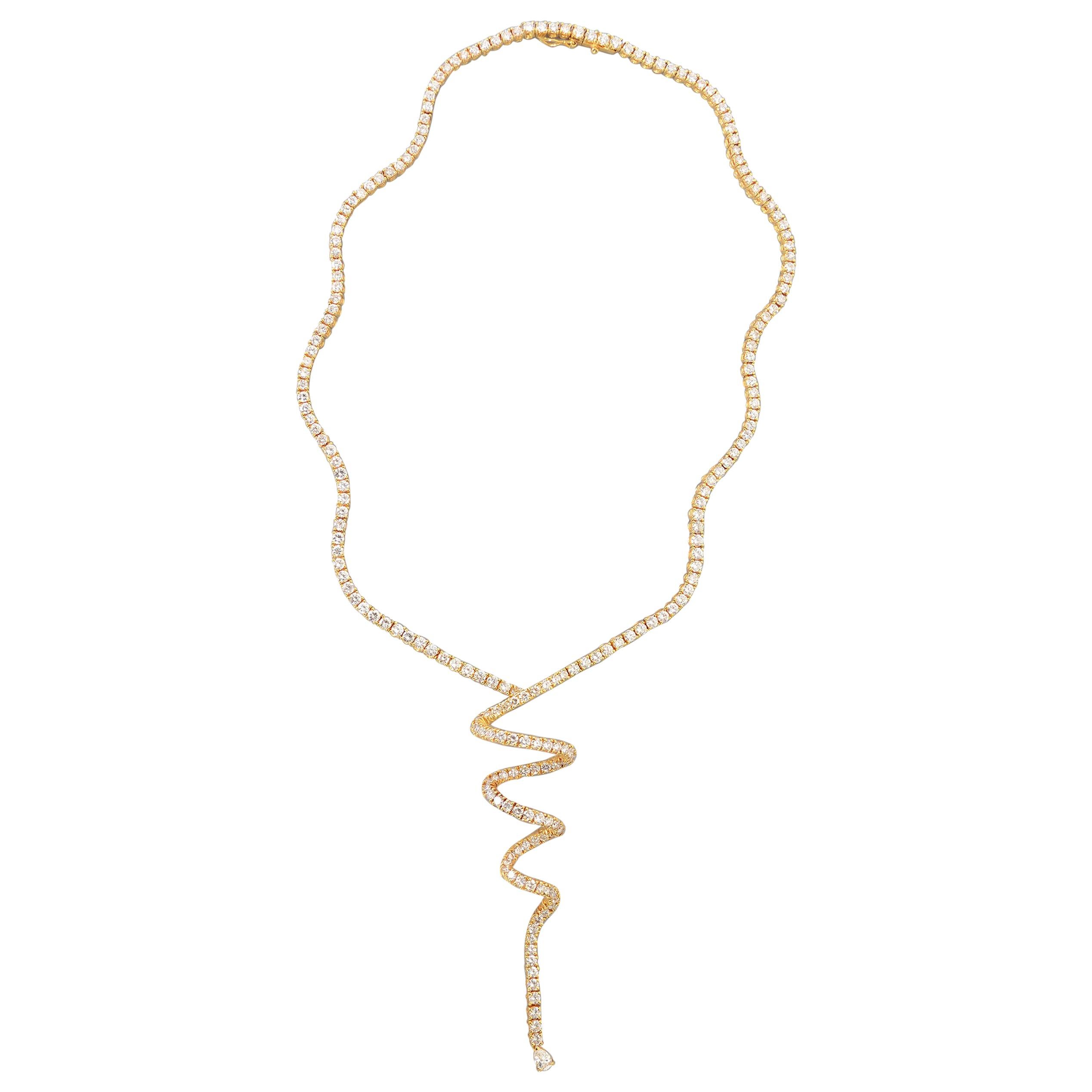 Nardi Diamond Swirl Choker Necklace