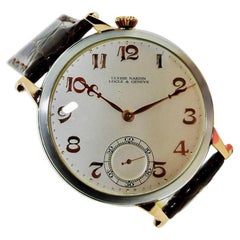 Vintage Nardin Platinum Rose Gold Stern Freres Dial Manual Watch