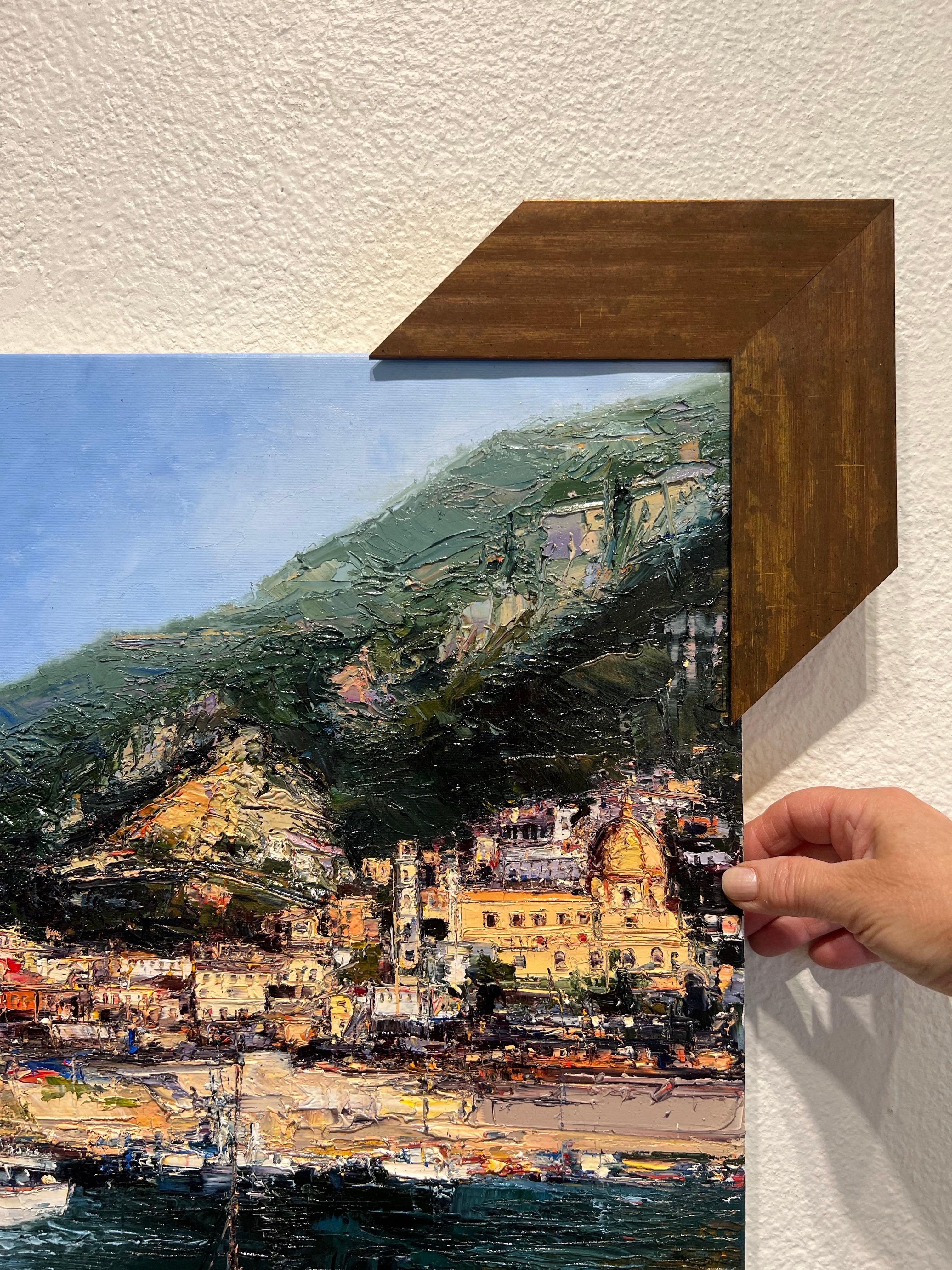 Amalfi, huile sur toile Peinture contemporaine d'Amalfi. 4