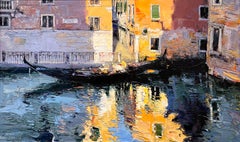 Contemporary art, Venezia, Gondola, Italy.