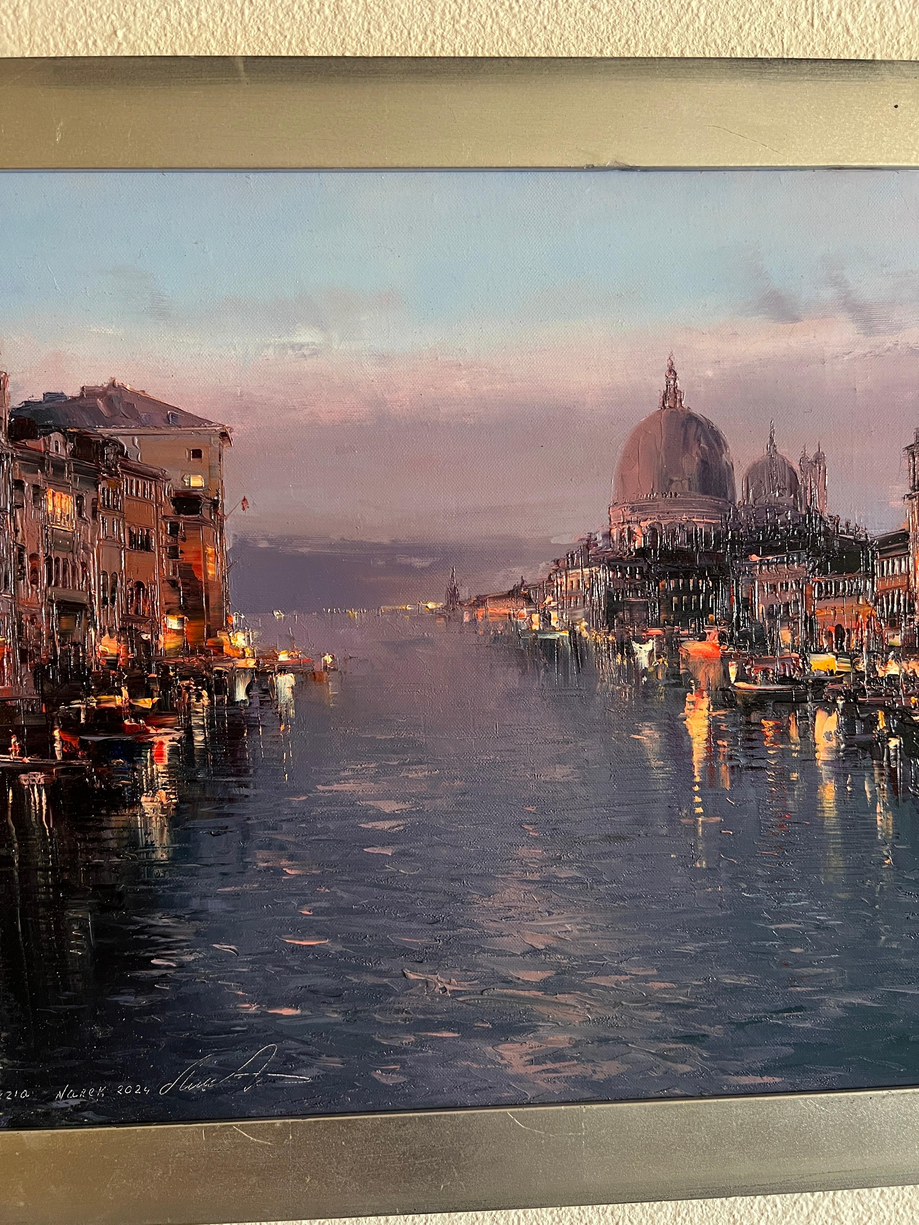 Pintura contemporánea Venecia,  Venecia, Ciudad Metropolitana de Venecia. - Painting Impresionista de Narek Arakelyan