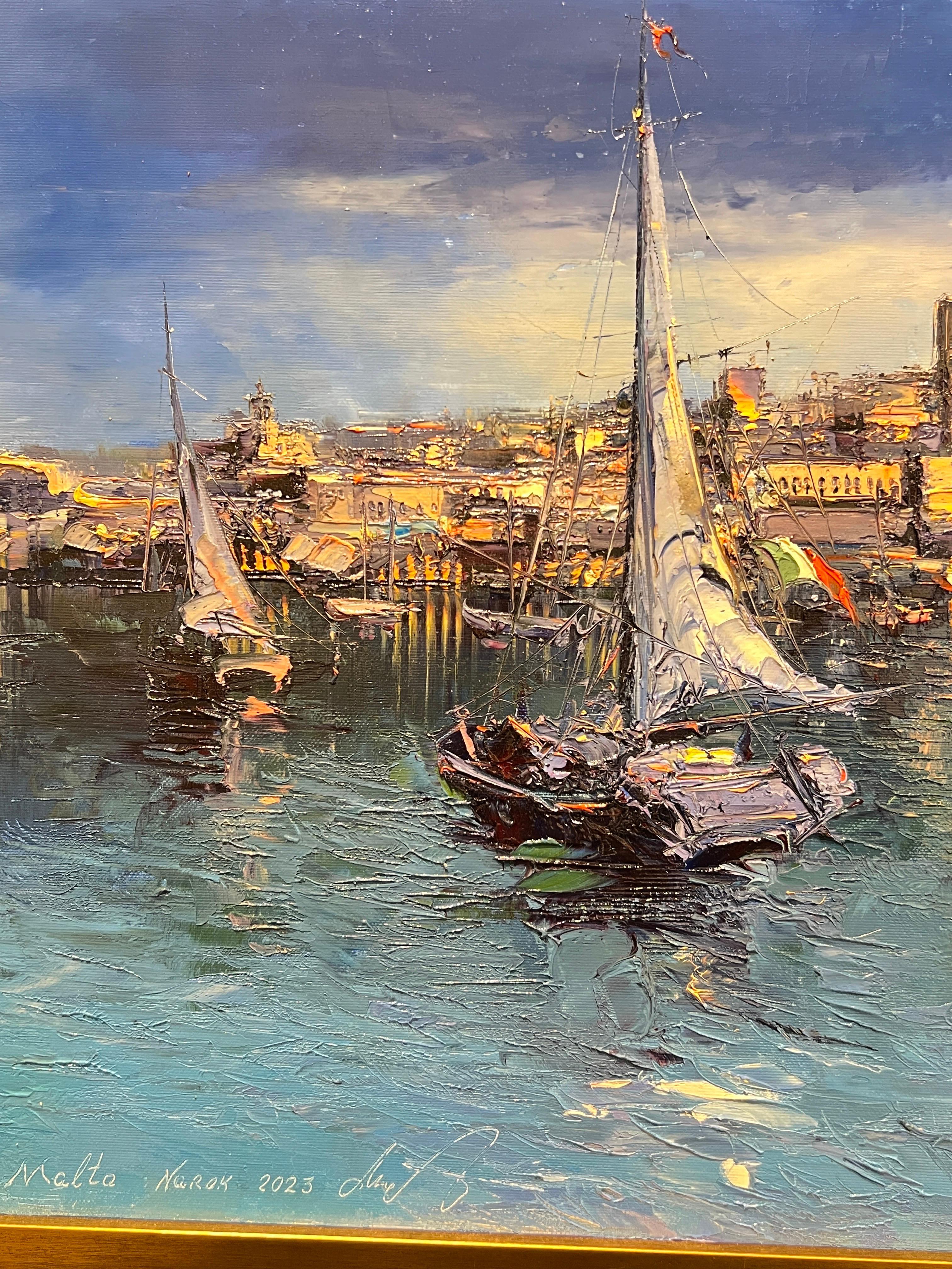 Peinture contemporaine, Malte. en vente 3