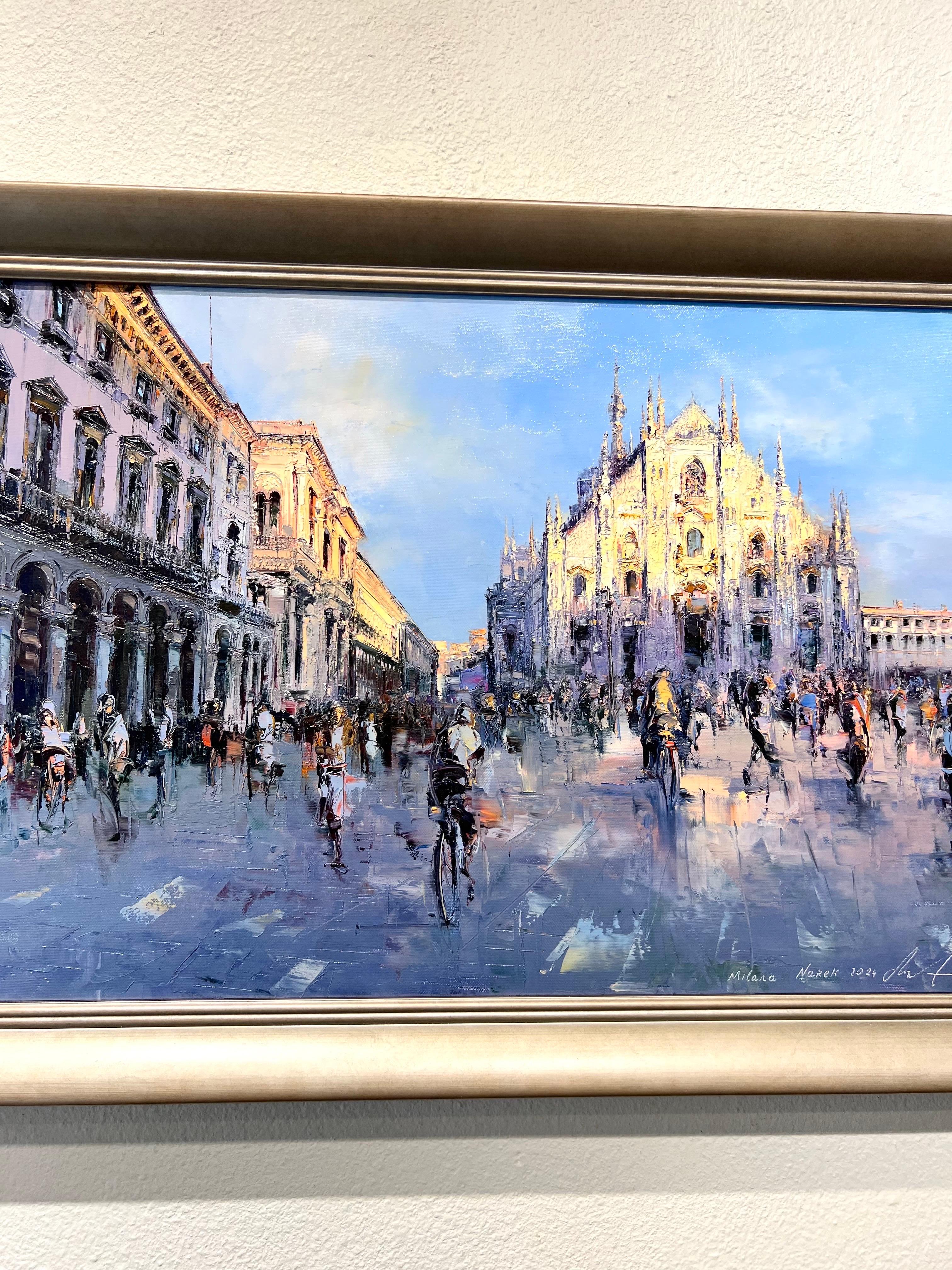 Milan, Metropolitan City of Milan sur Counterparty look huile sur toile en vente 2
