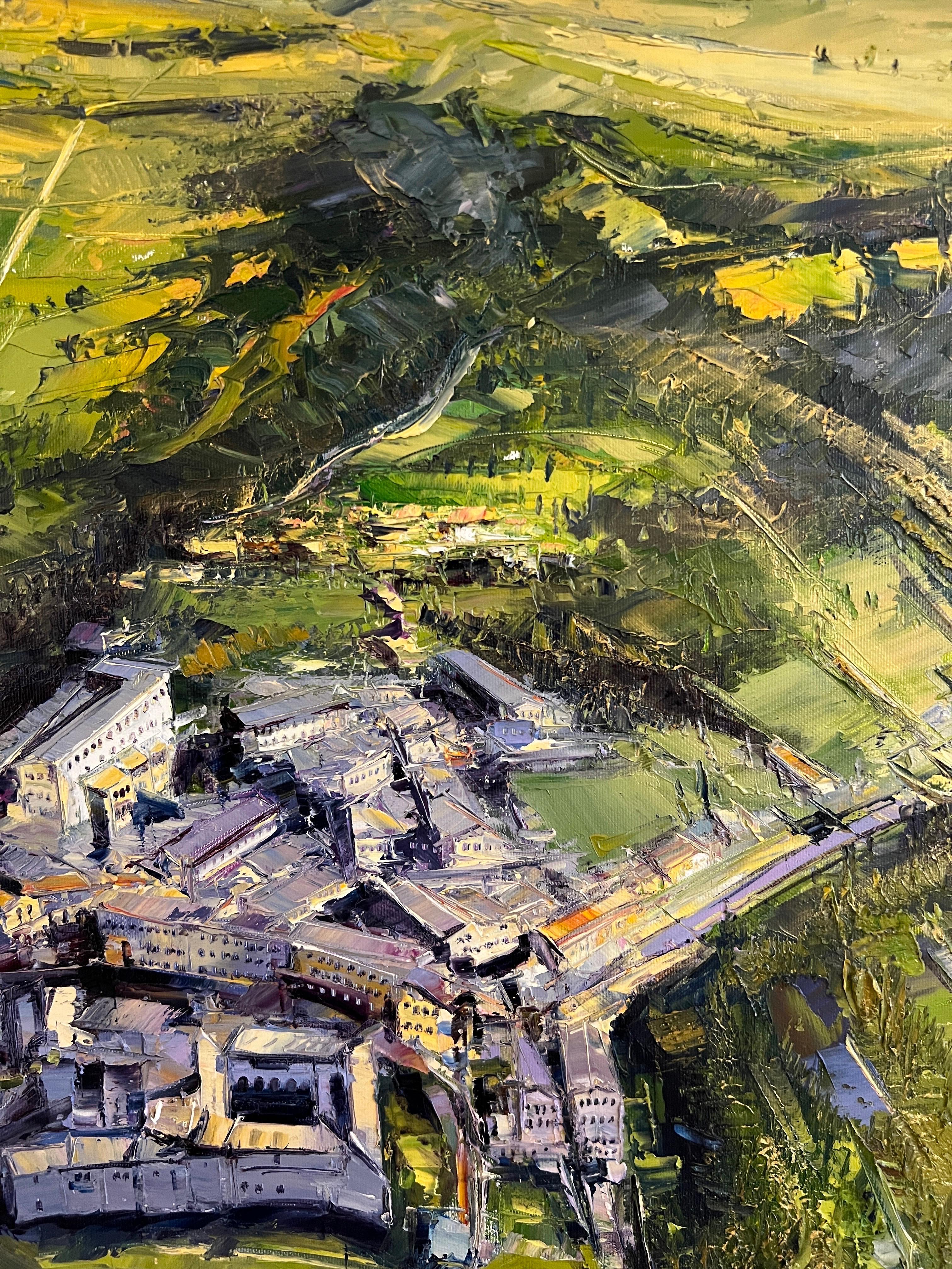 Montone, peinture de 21x17 pouces, huile sur toile. Il a un cadre italien doré et ses dimensions sont de 25x21 pouces. 
 Narek Arakelyan est un artiste visionnaire qui s'est taillé une place à part dans le monde de l'art grâce à sa technique unique