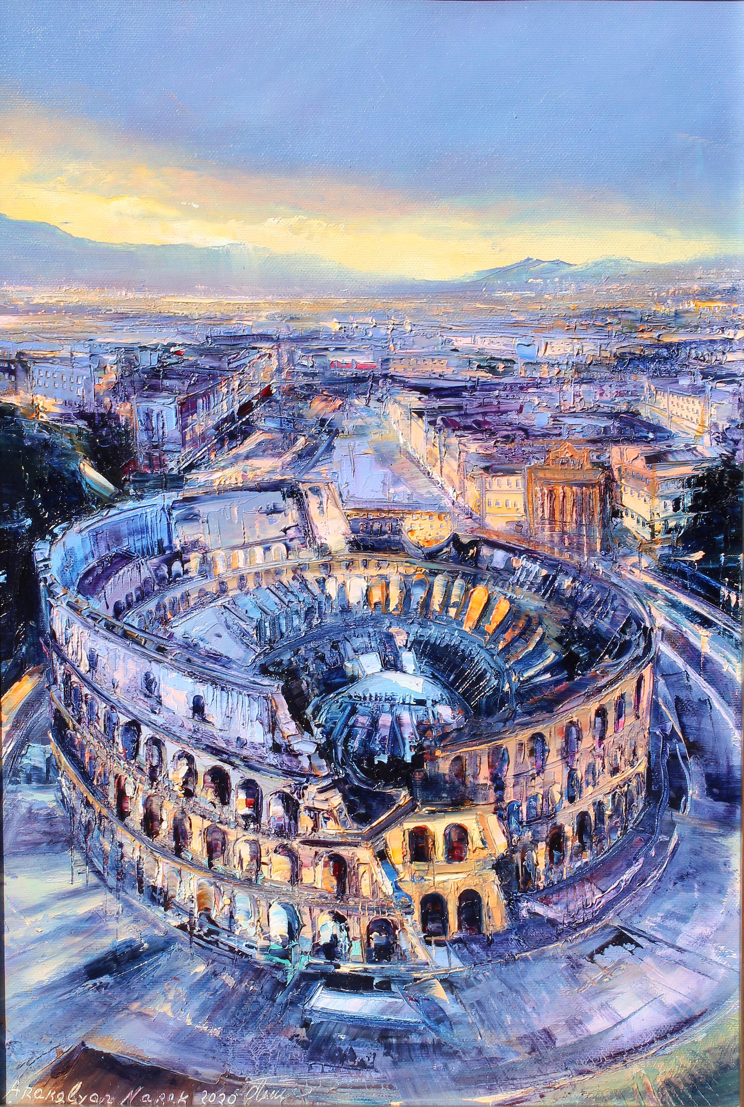 Roma Colosseum, Italia, Metropolitan City of Rome.