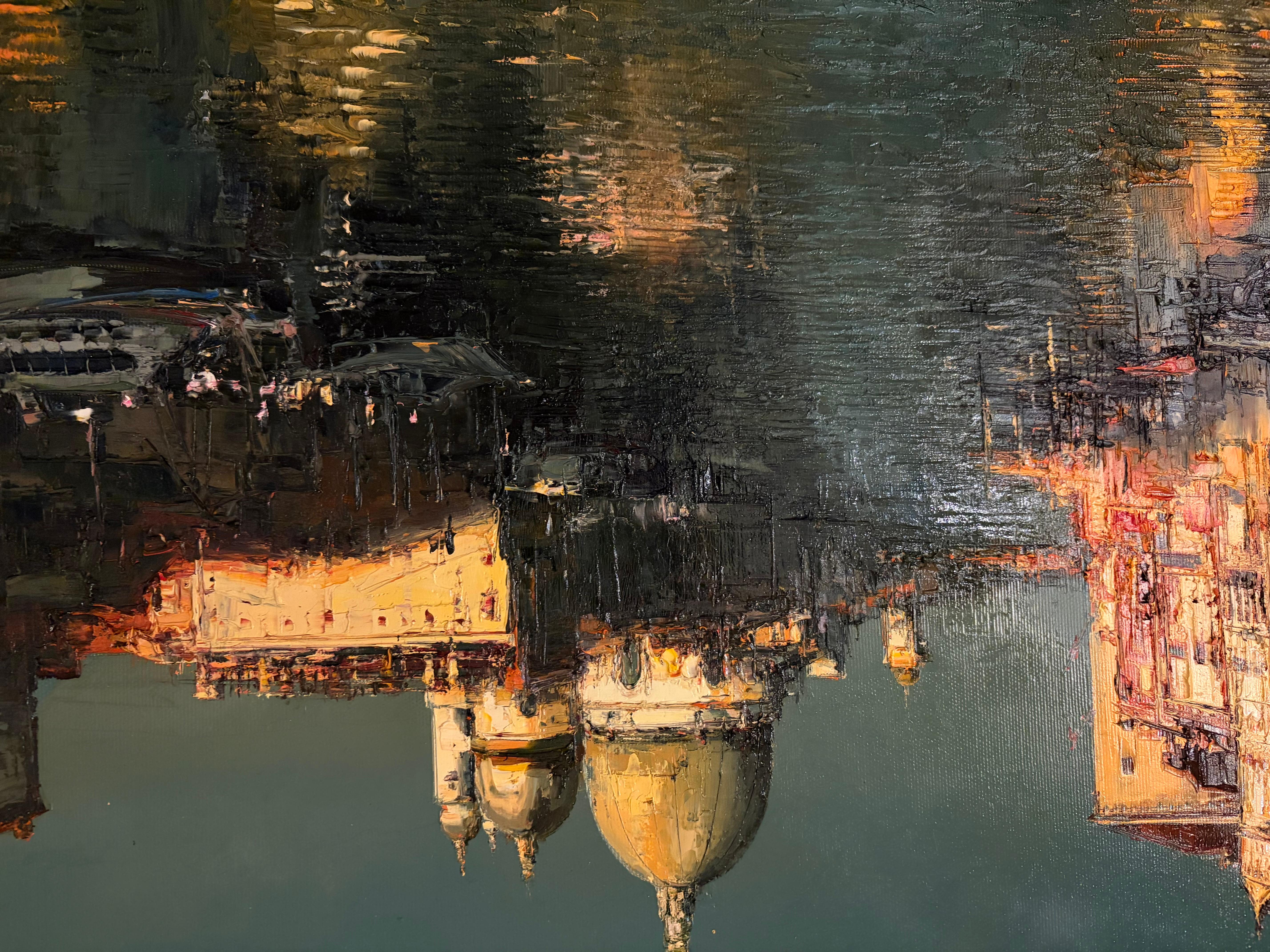 Venezia, zeitgenössisches Ölgemälde von Venezia. im Angebot 8