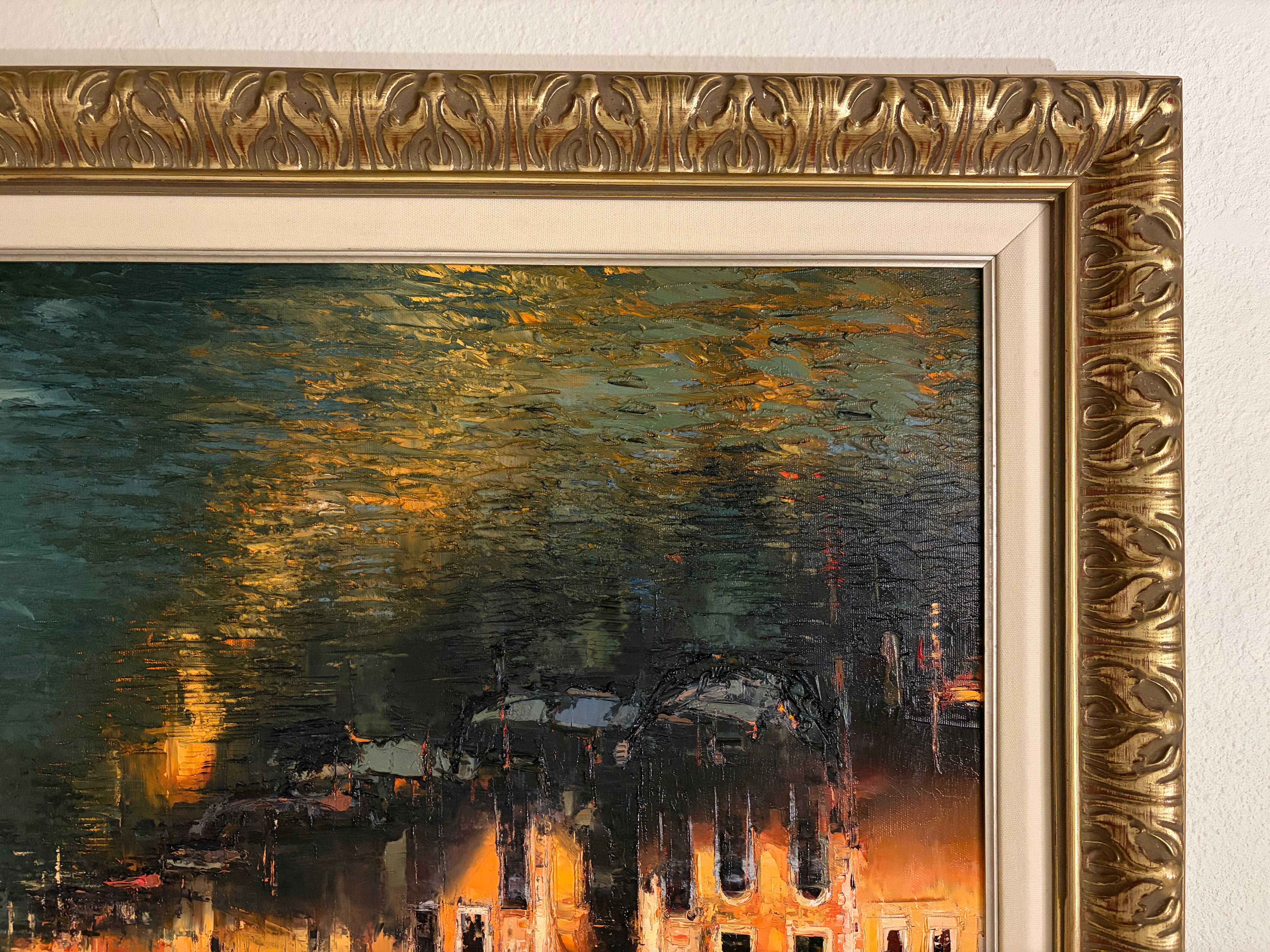 Venezia, zeitgenössisches Ölgemälde von Venezia. im Angebot 11