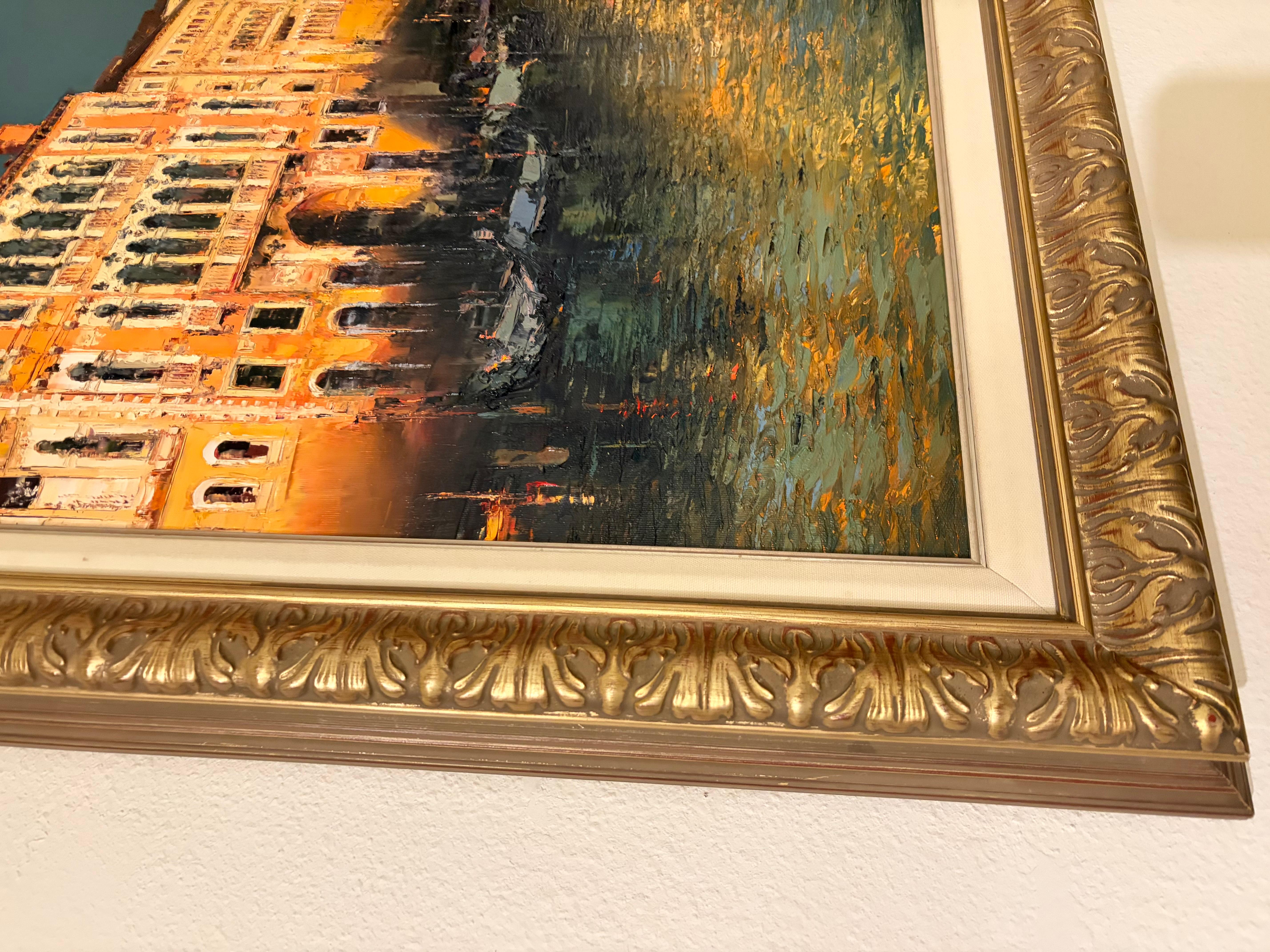 Venezia, zeitgenössisches Ölgemälde von Venezia. im Angebot 12