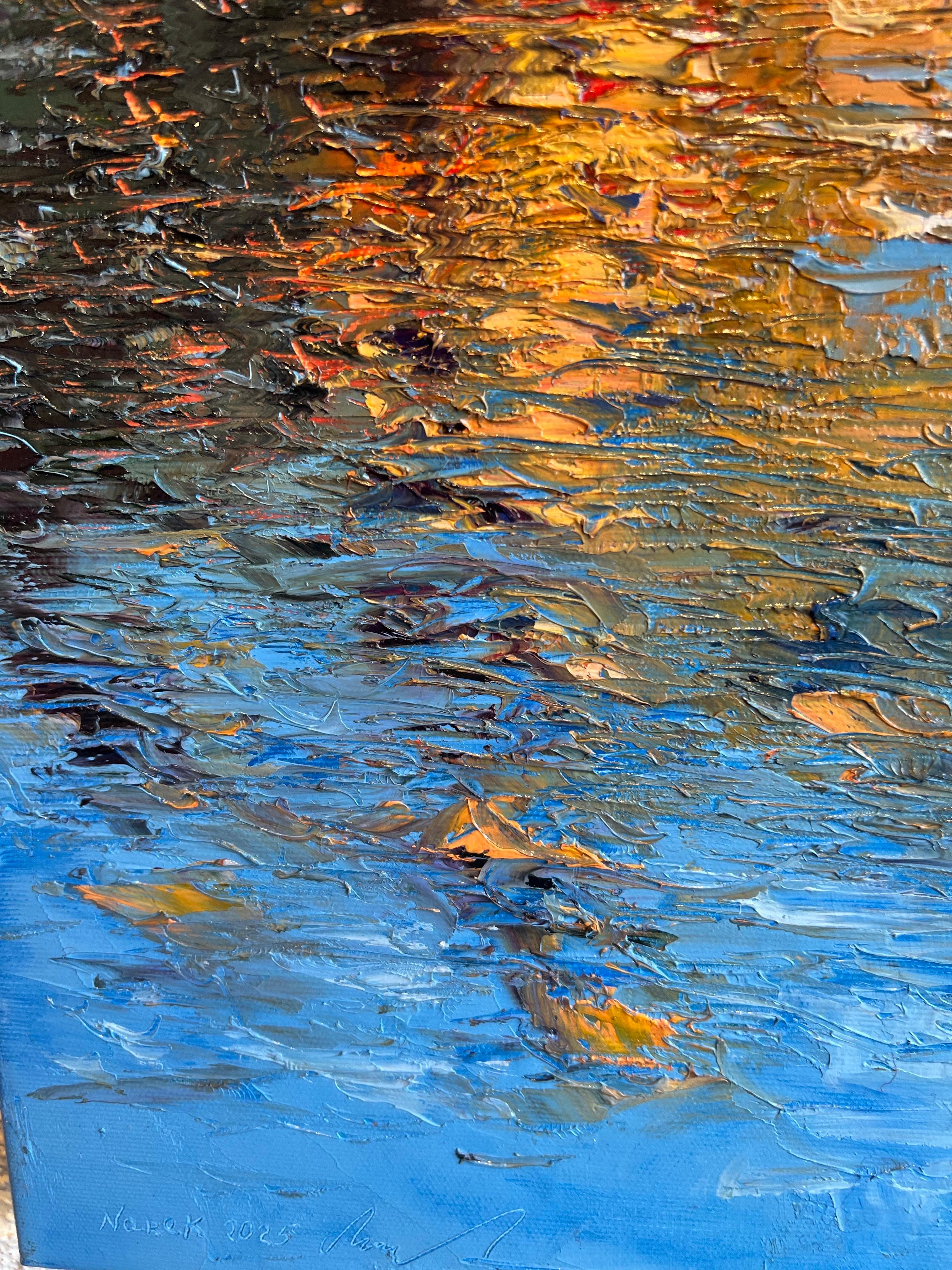 Venezia oil on canvas, Contemporary oil painting on Venezia. For Sale 1