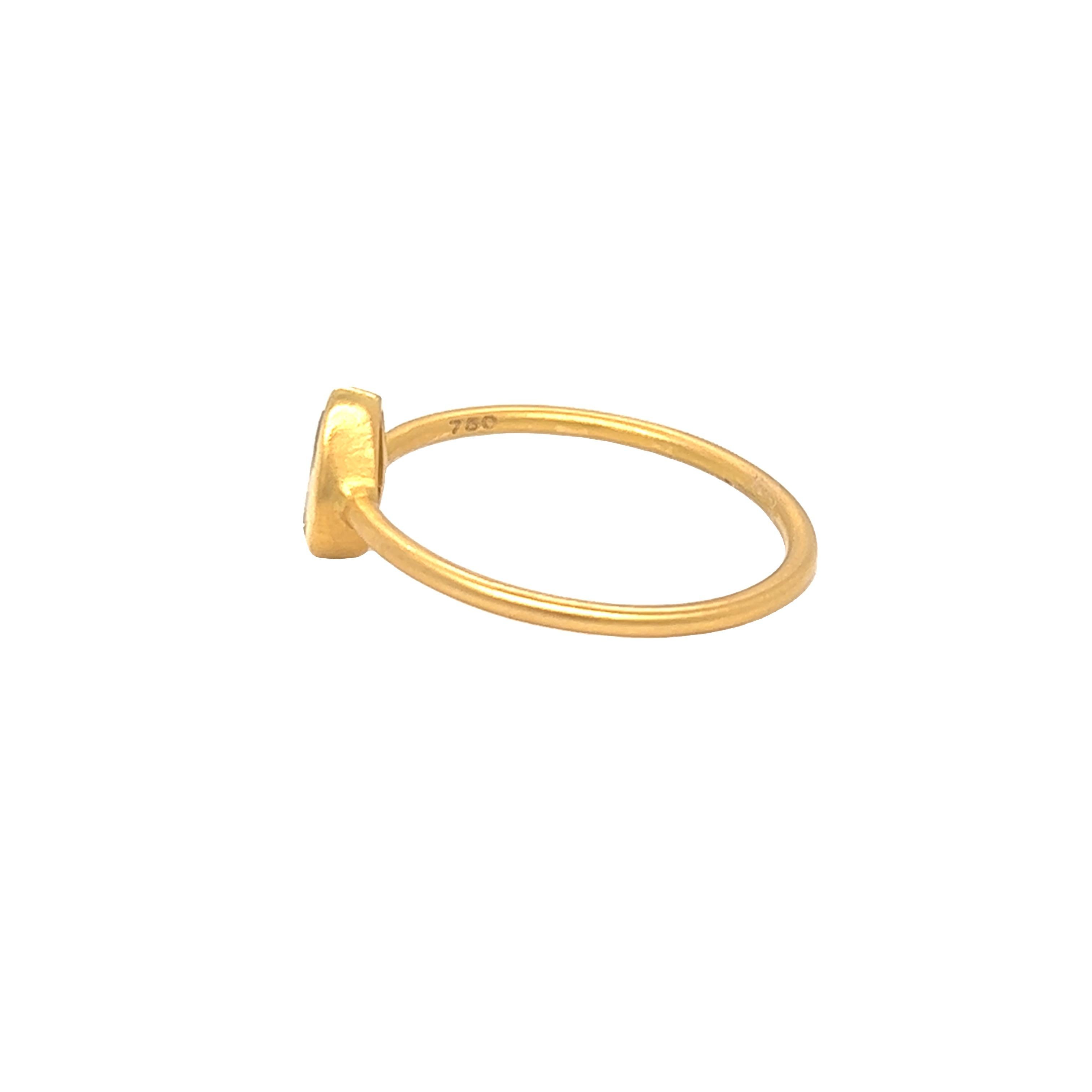For Sale:  Nari Fine Jewels 0.5 ct Pear Shaped Rose Cut Diamond Solitaire Ring 14K Gold 5