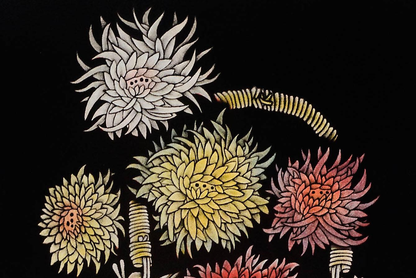 Blume und Topf – Print von Narikawa, Shigenu