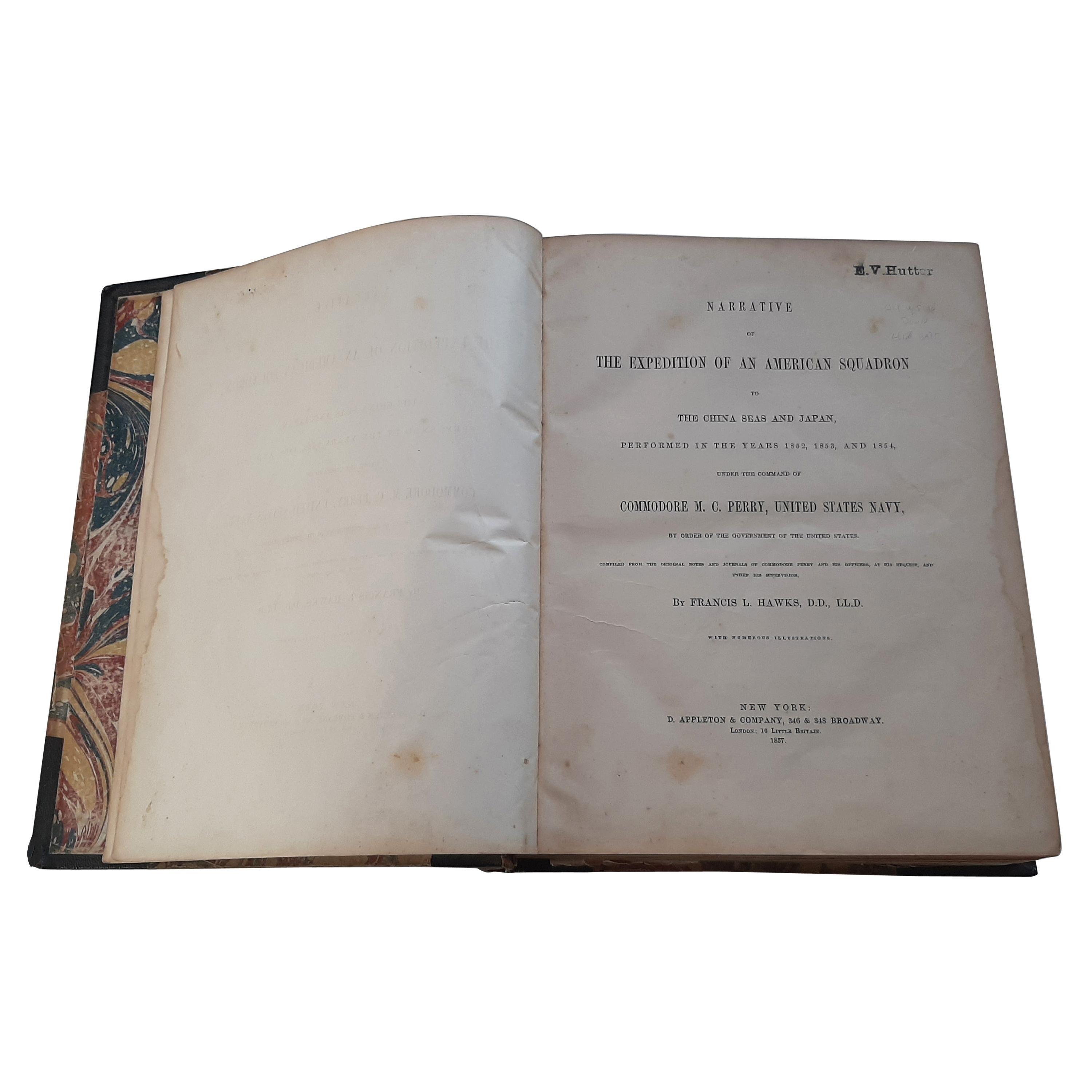 Narrative of the Expedition of an American Squadron by M.C. Perry, '1857' For Sale
