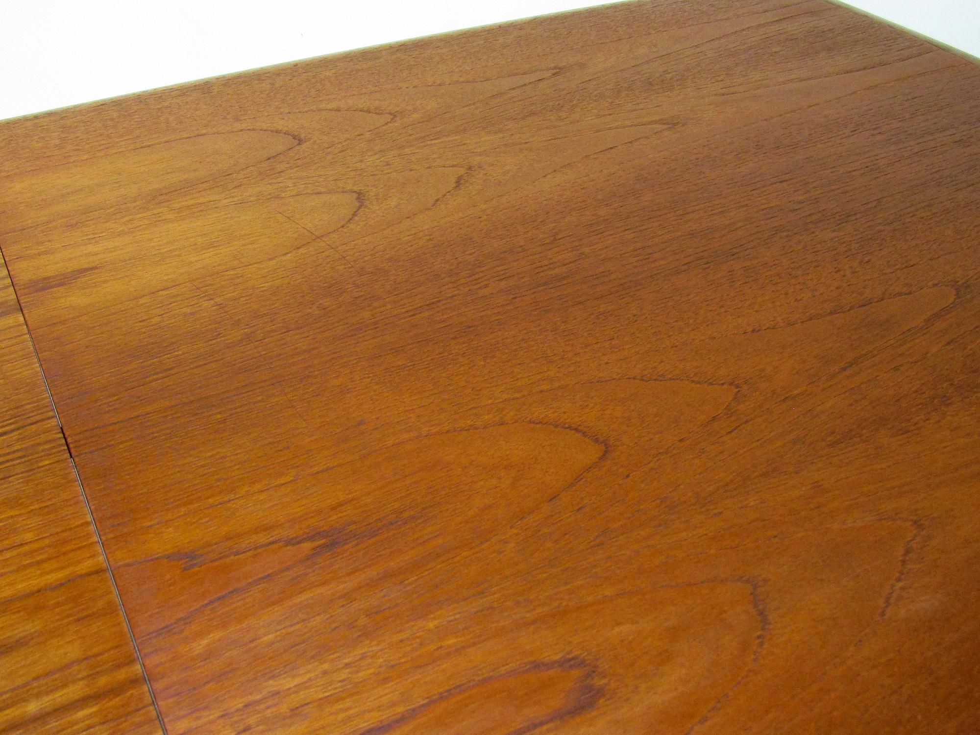 Narrow 1960s Danish Extending Banqueting Table In Teak By Arne Hovmand Olsen 7