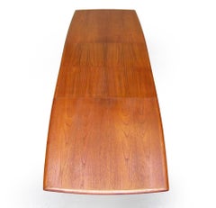 Narrow 1960s Danish Extending Banqueting Table In Teak By Arne Hovmand Olsen
