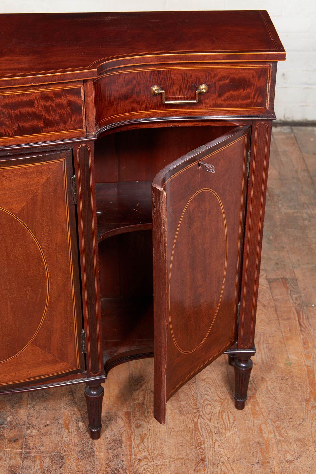 Late 19th Century Narrow Adam Style Cabinet by Wright and Mansfield For Sale