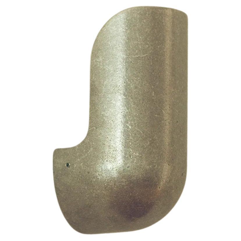 Contemporary Narrow Silver Aluminum Elbow Wall Light by Henry Wilson For Sale