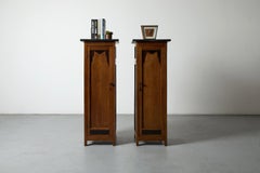 Narrow and Tall Art Deco Amsterdam School Cabinet
