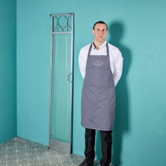 Narrow Antique Art Deco Glass Door