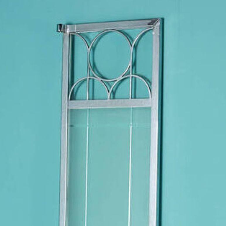 Puerta estrecha de cristal Art Decó antiguo Inglés en venta