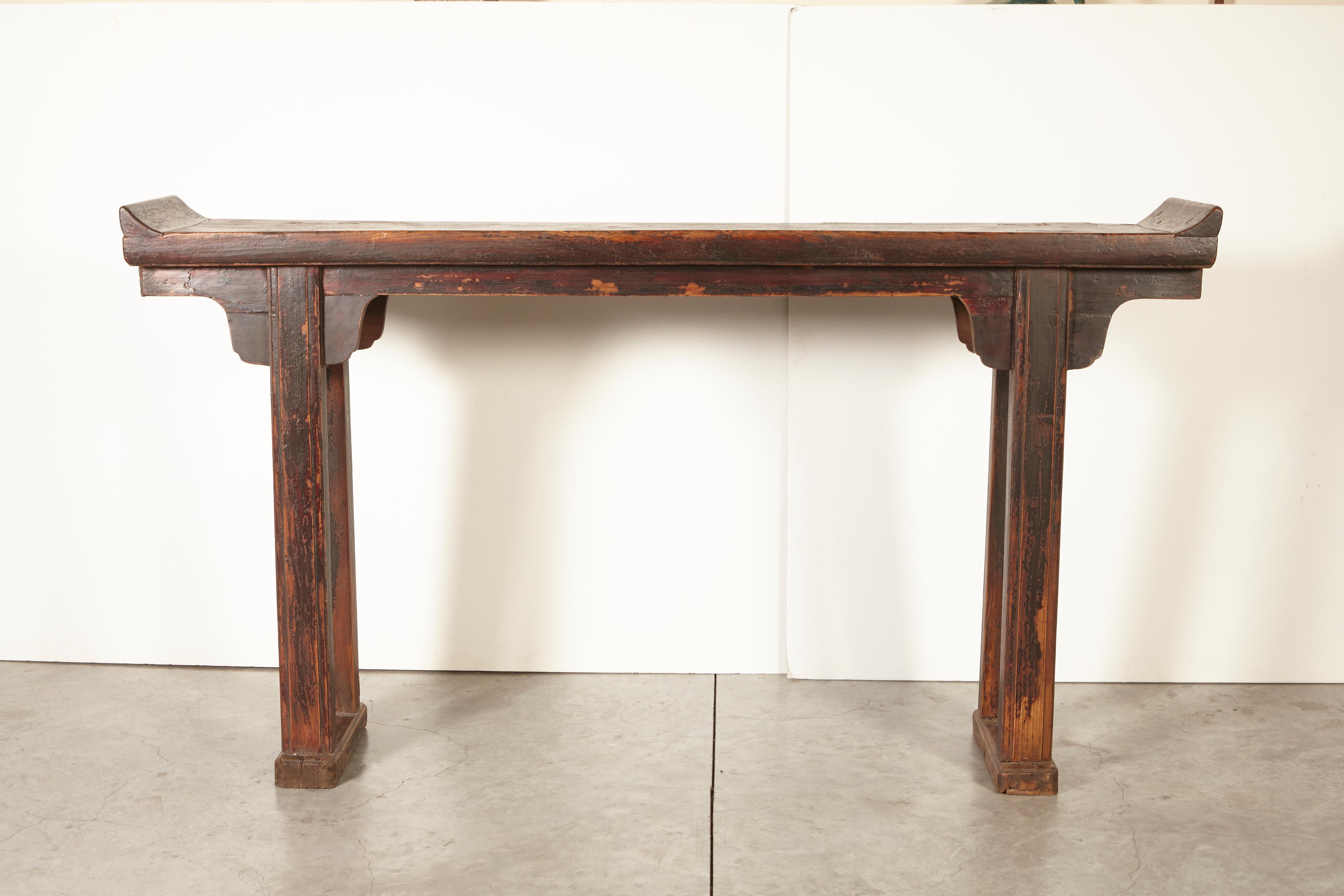 Narrow Antique Chinese Altar Table 6