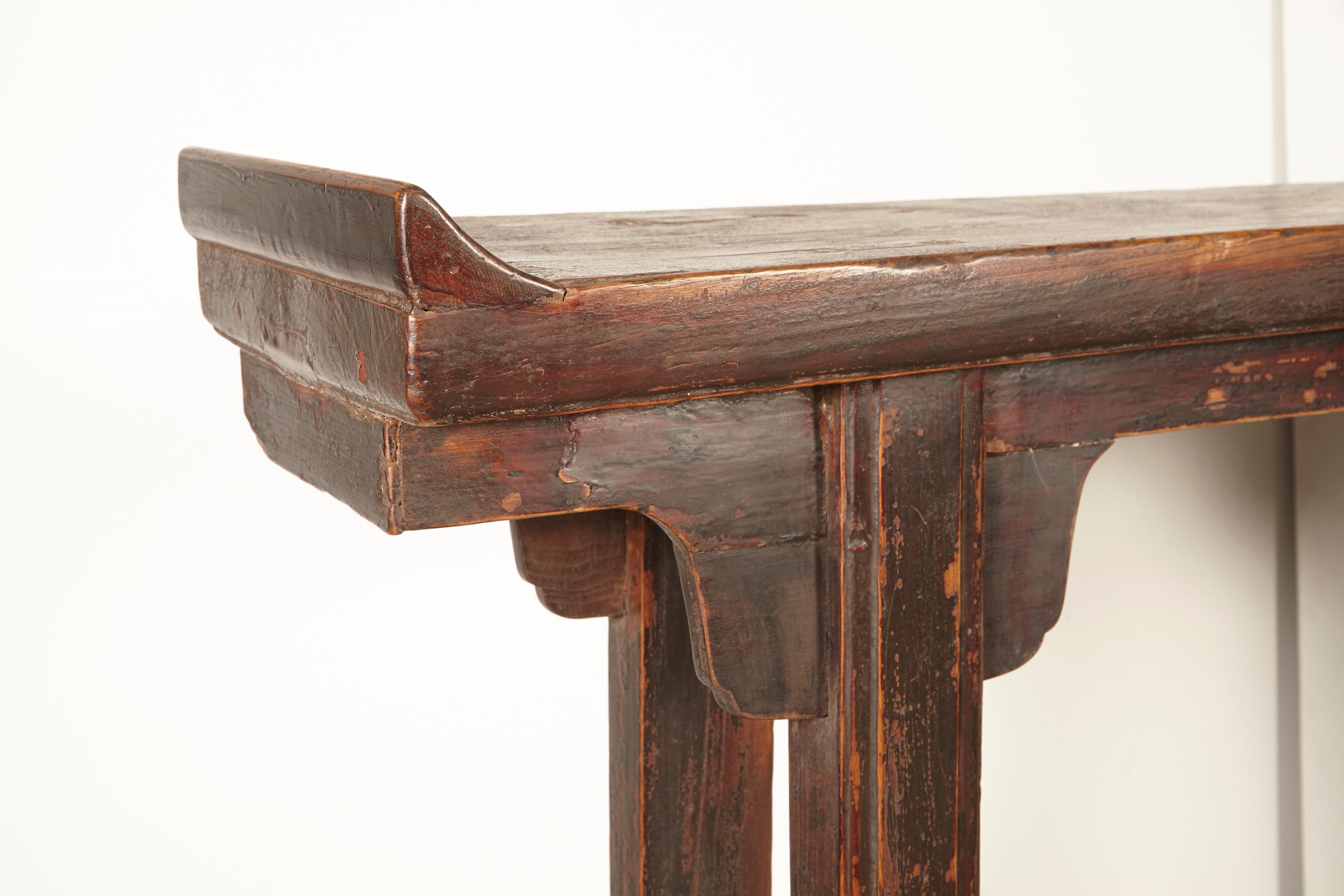 Table d'autel chinoise ancienne étroite 12