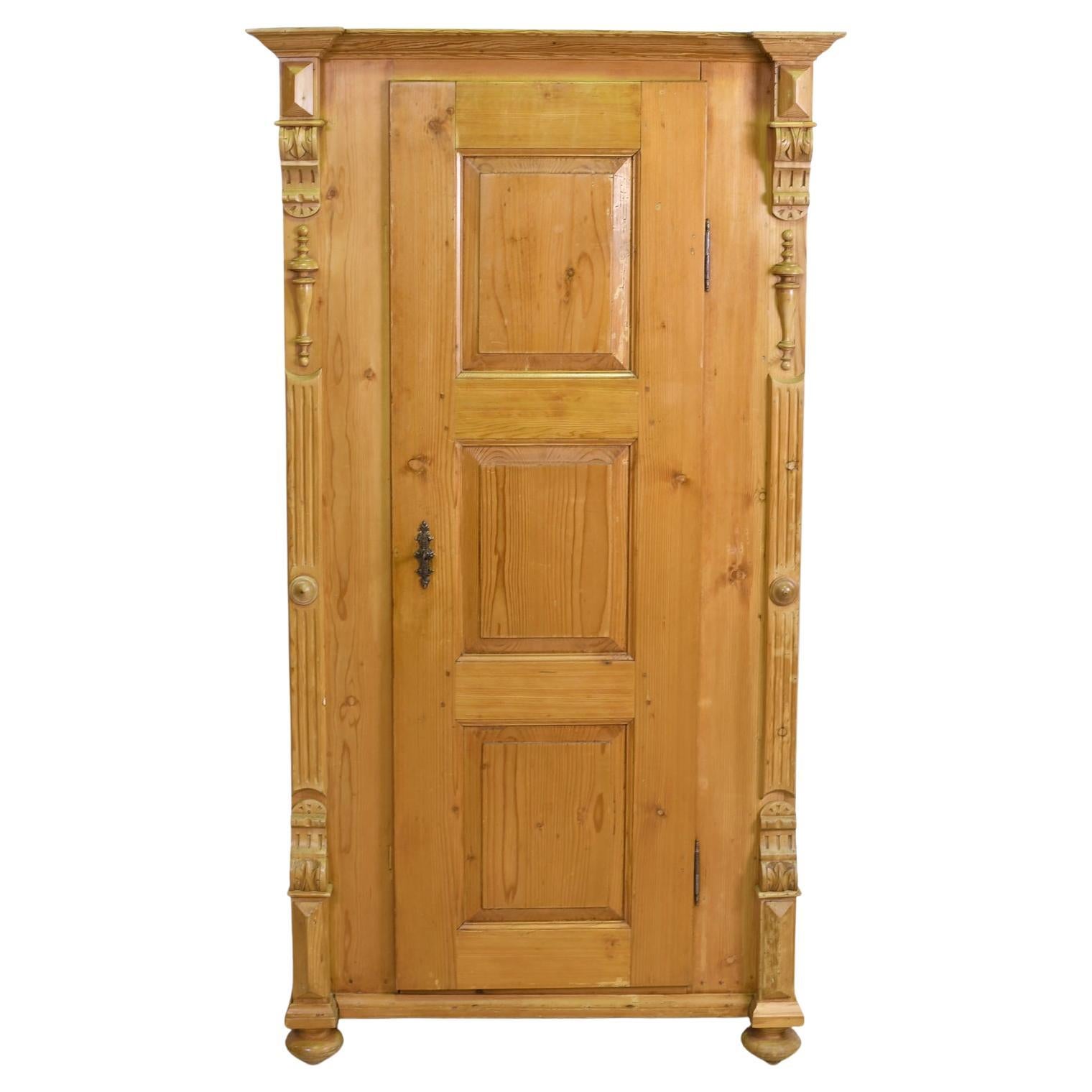 Antique Armoire in Pine from Europe, circa 1880 at 1stDibs