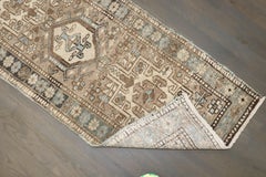 Zabihi Collection Narrow Vintage Heriz Persian Runner