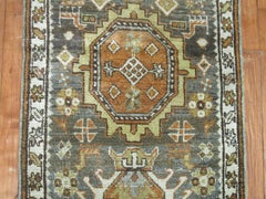 Zabihi Collection Narrow Antique Persian Heriz Runner