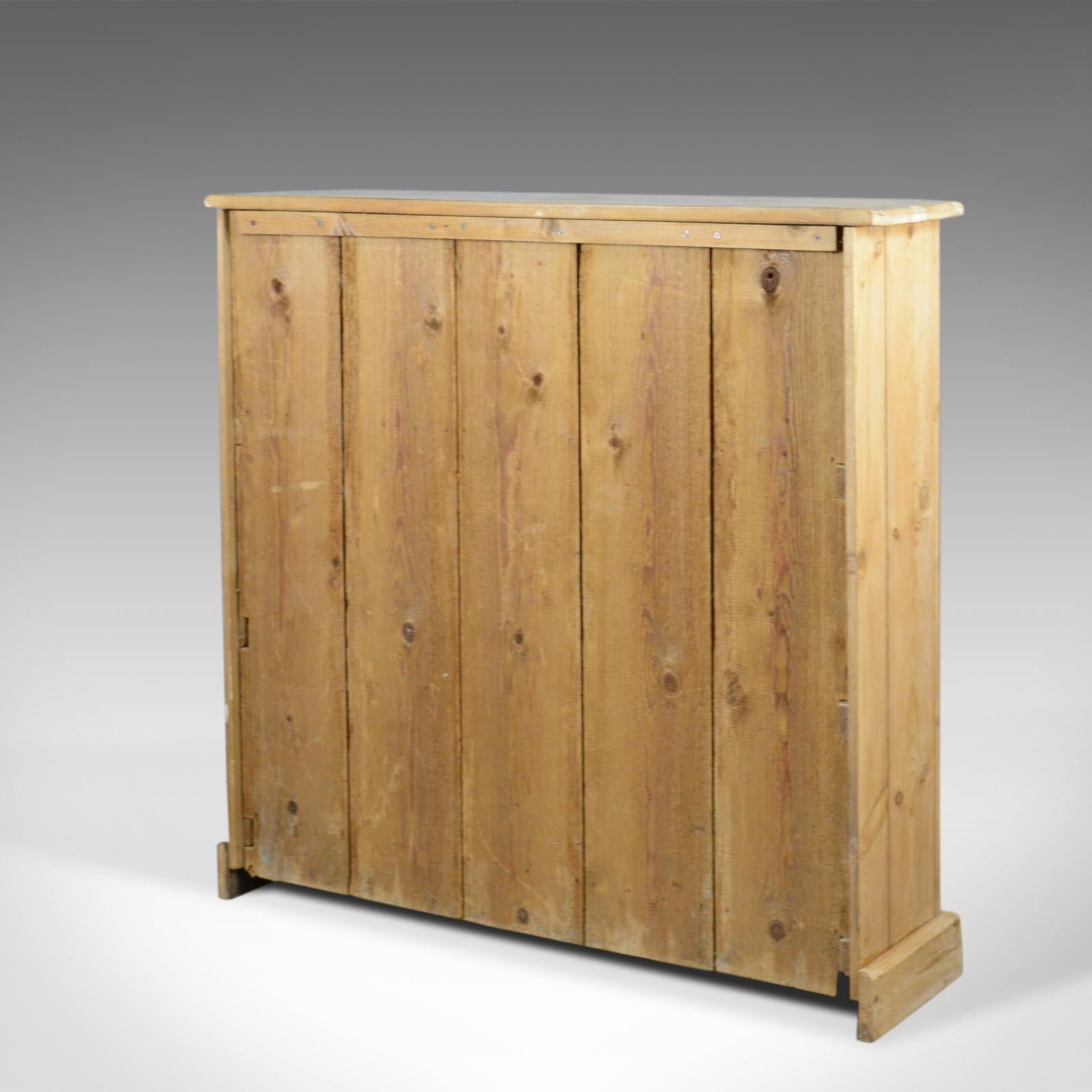 narrow pine cabinet
