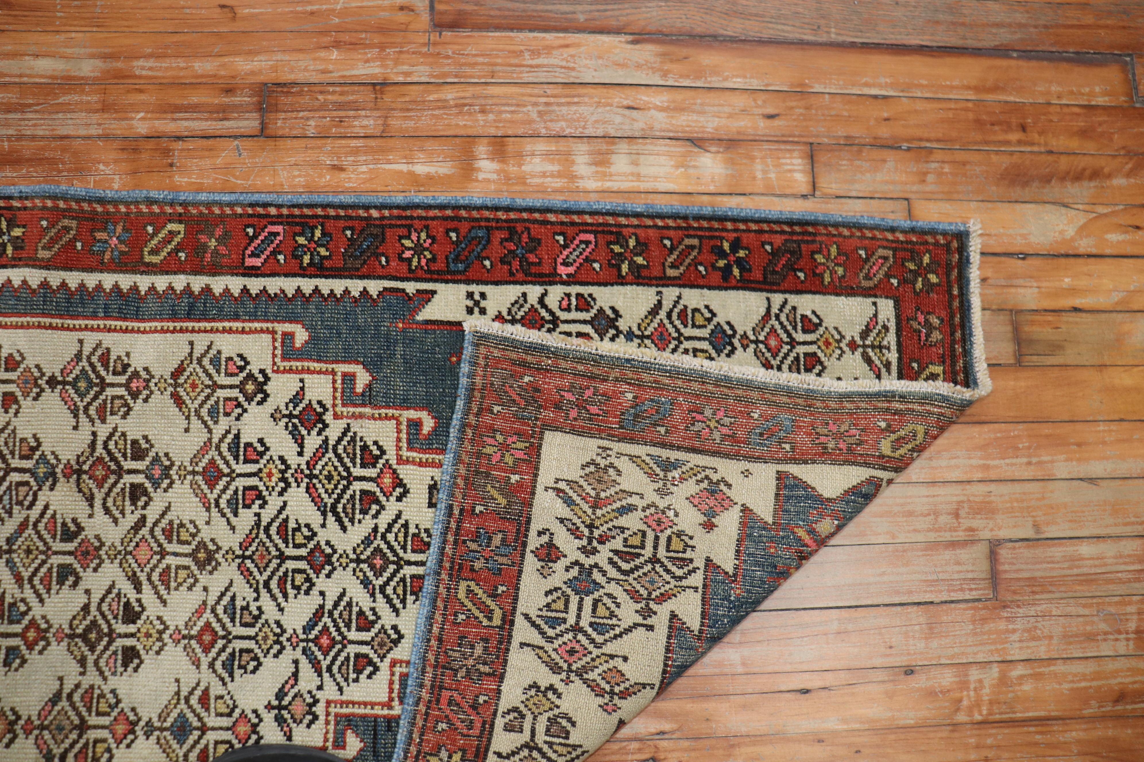 Narrow Antique Tribal Persian Runner For Sale 1